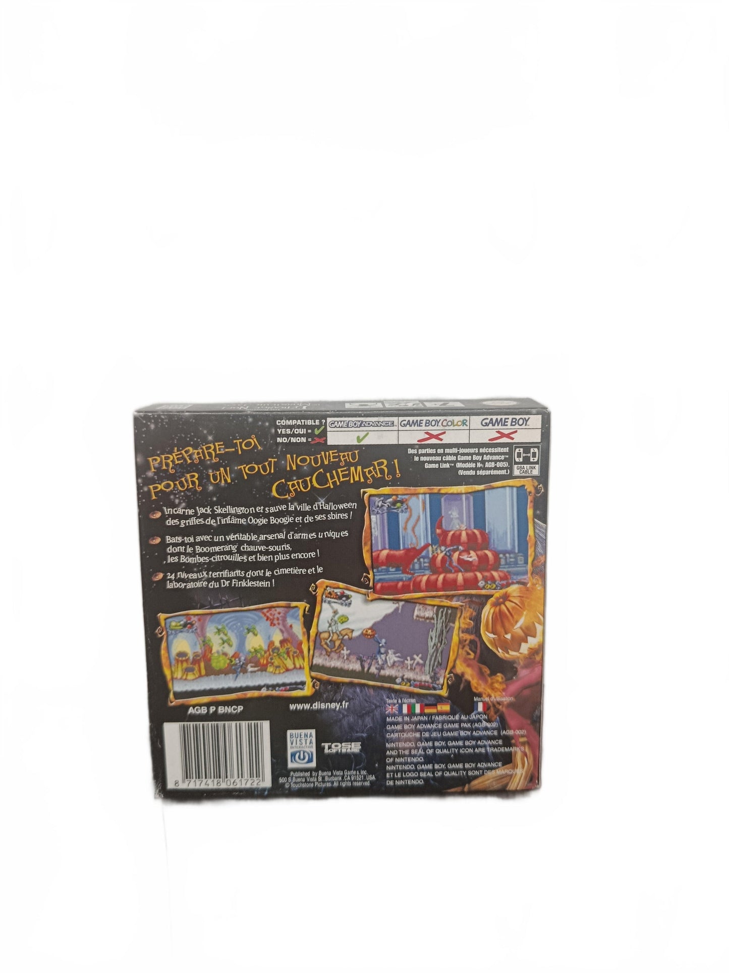 L’Étrange Noël de Monsieur Jack : Le Roi des Citrouilles GBA Game Boy Advance