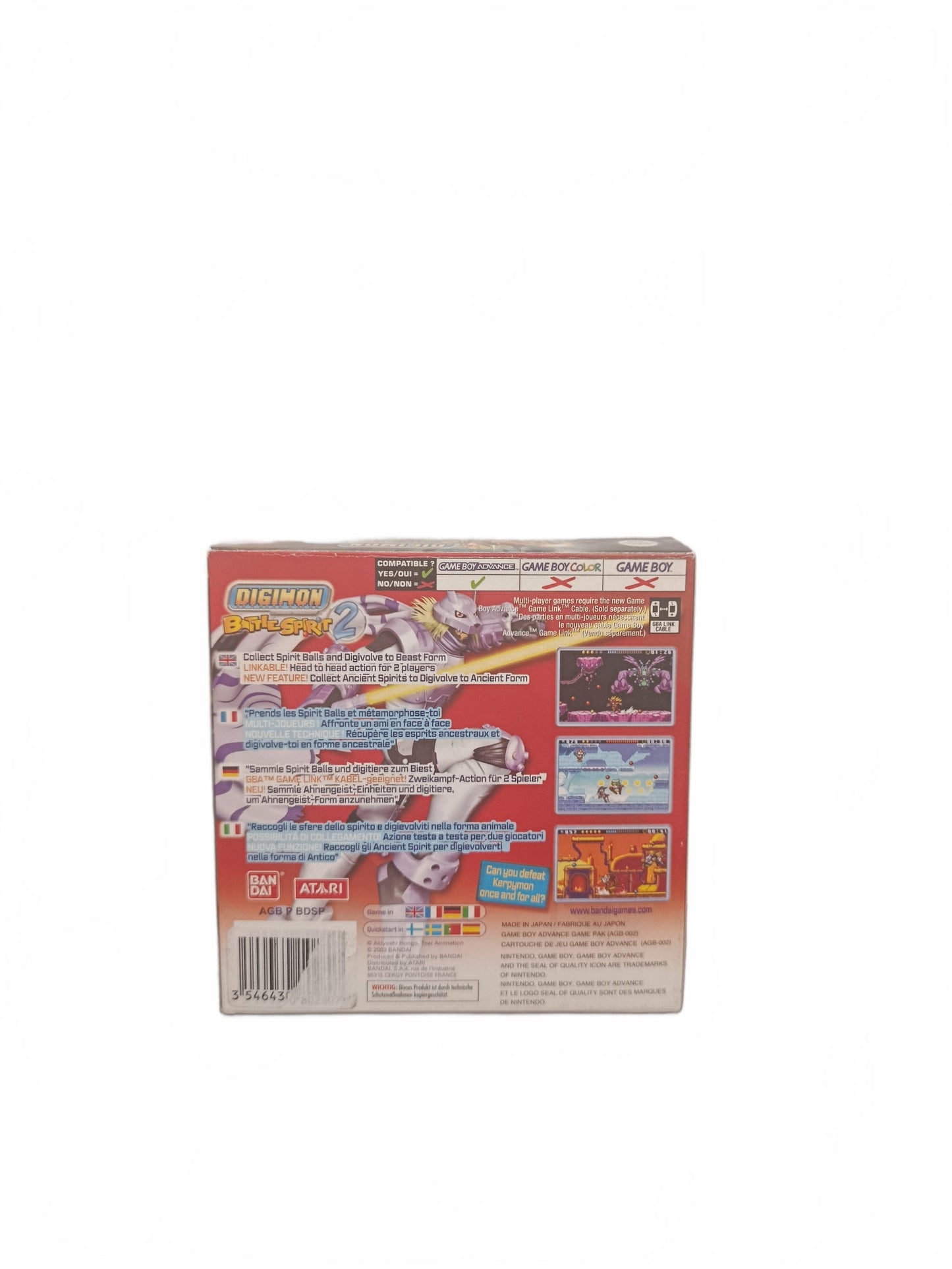 Digimon Battle Spirit 2 GBA Game Boy Advance