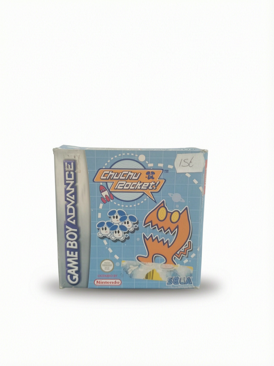 ChuChu Rocket! GBA Game Boy Advance avec boîte, cartouche et cale