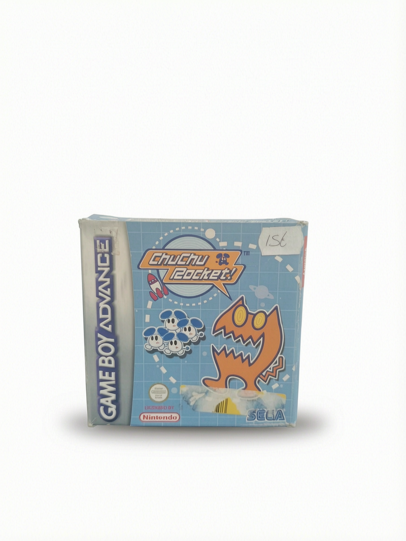 ChuChu Rocket! GBA Game Boy Advance avec boîte, cartouche et cale