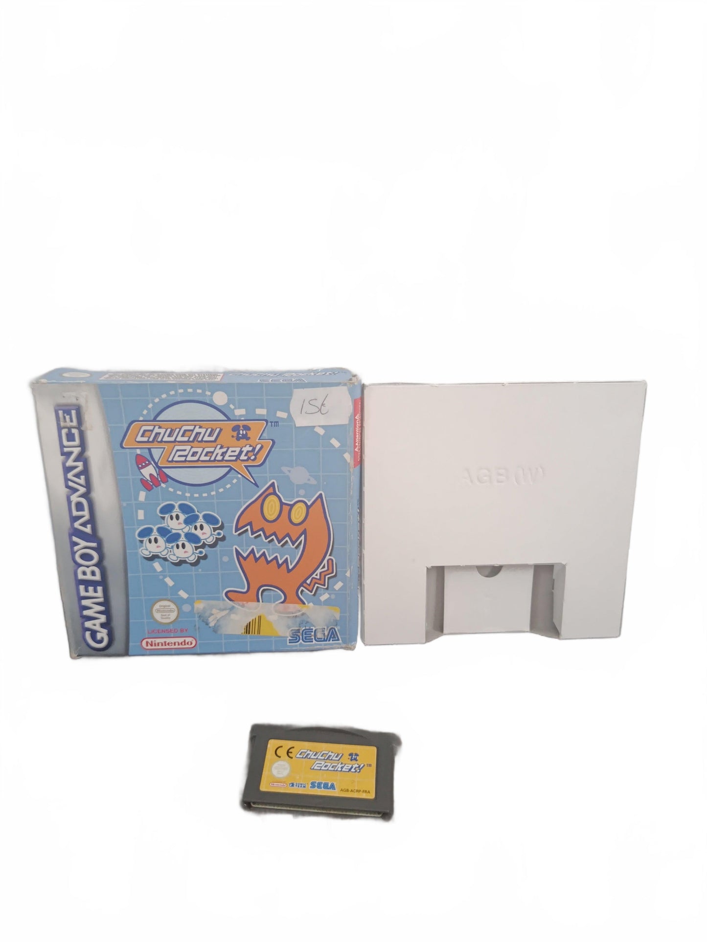 ChuChu Rocket! GBA Game Boy Advance avec boîte, cartouche et cale