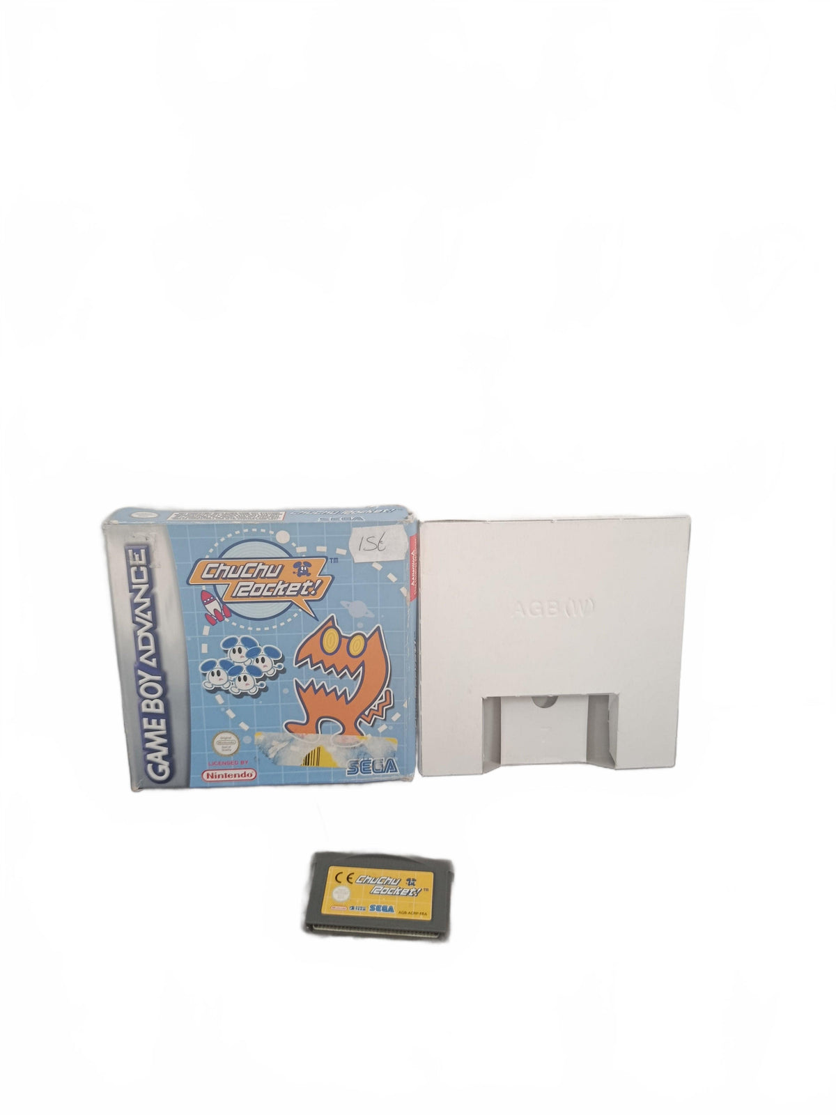 ChuChu Rocket! GBA Game Boy Advance avec boîte, cartouche et cale