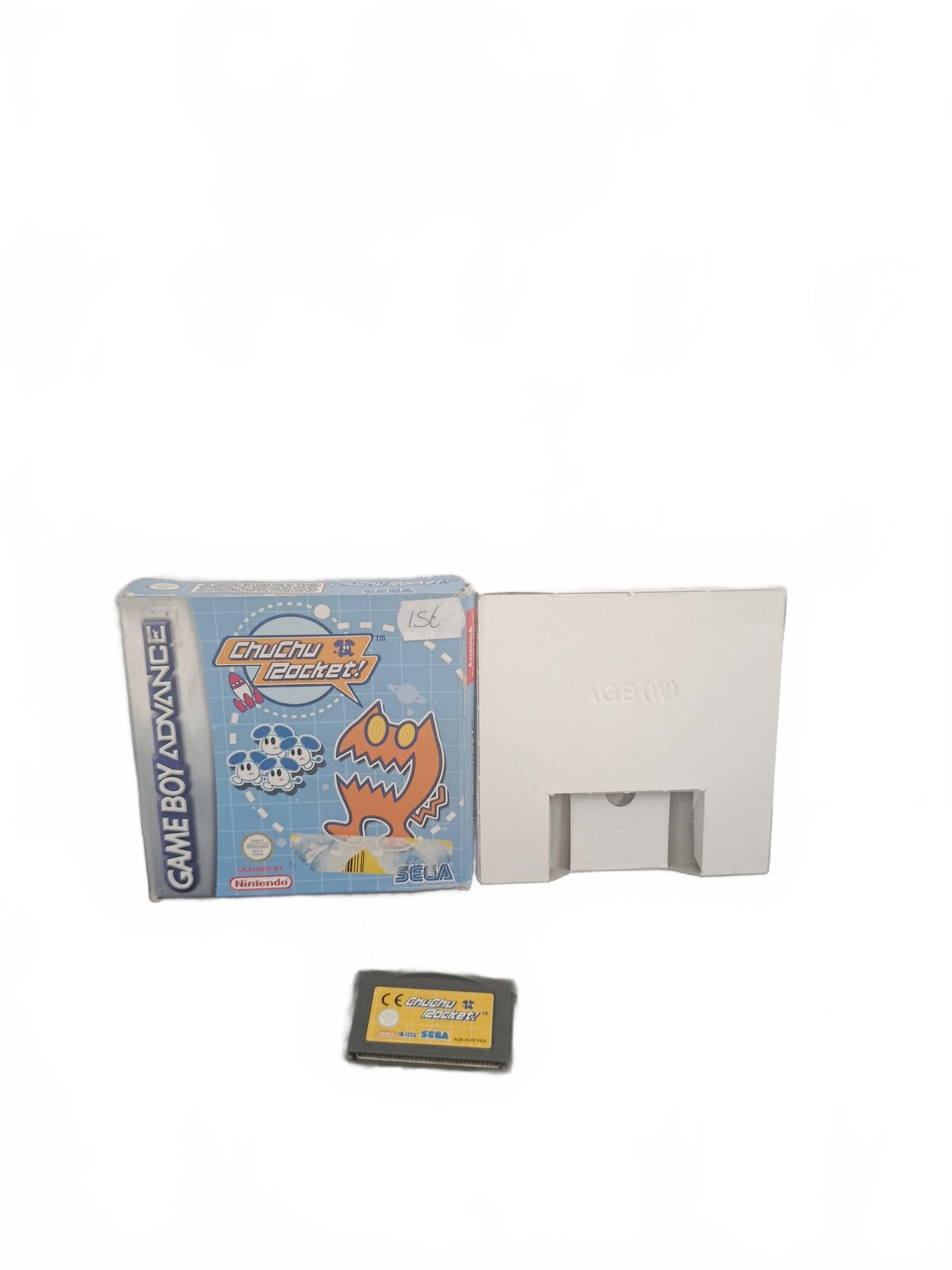 ChuChu Rocket! GBA Game Boy Advance avec boîte, cartouche et cale