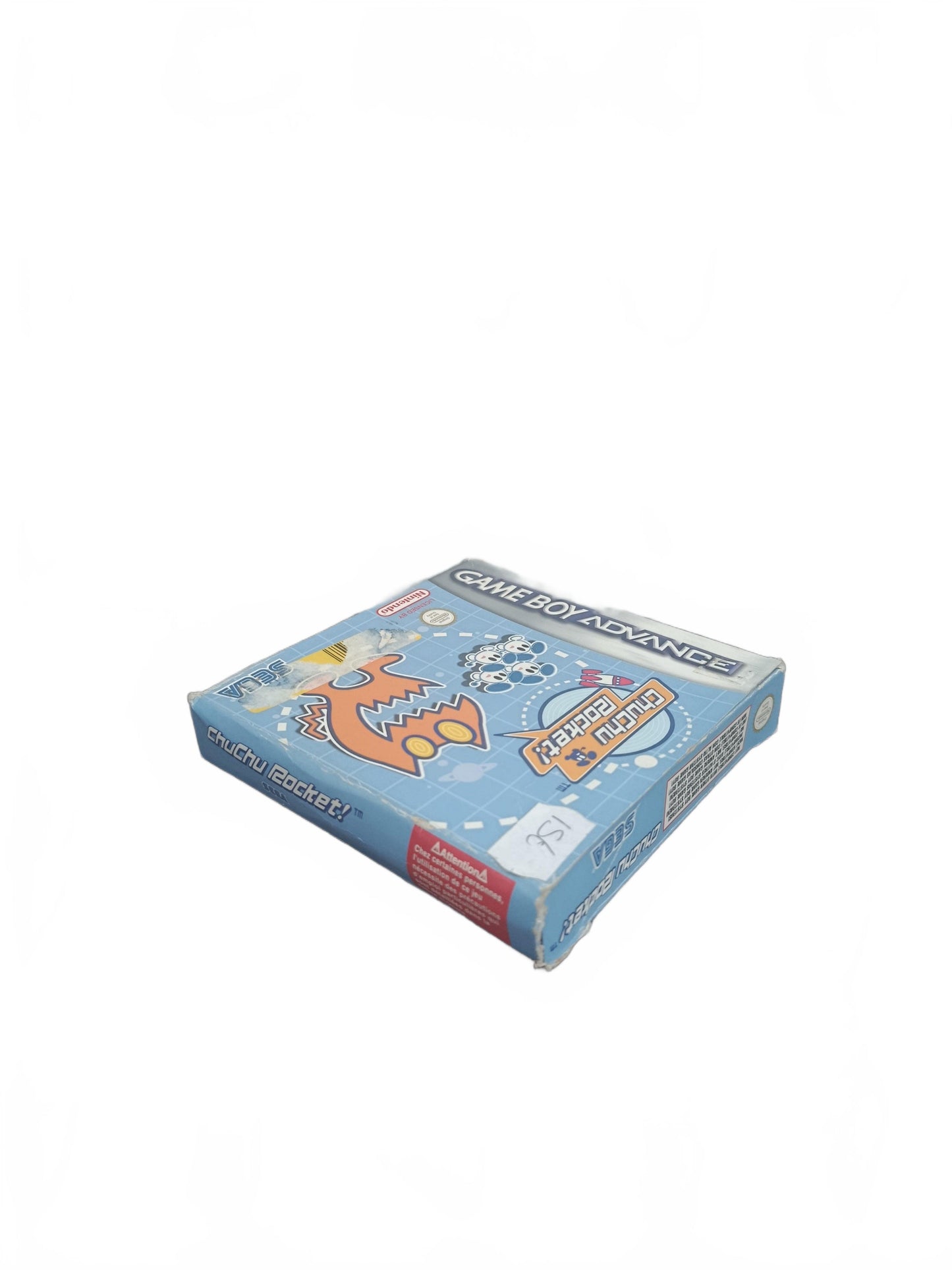 ChuChu Rocket! GBA Game Boy Advance avec boîte, cartouche et cale