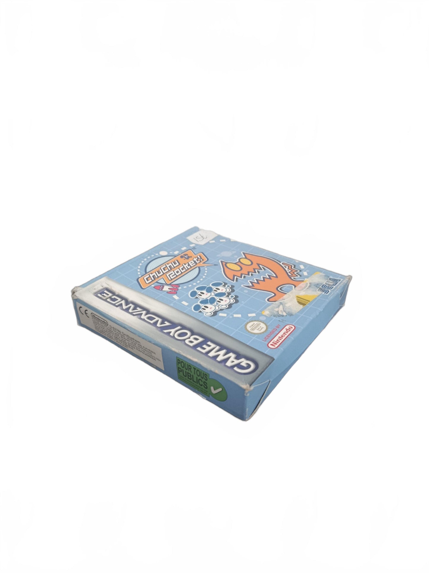 ChuChu Rocket! GBA Game Boy Advance avec boîte, cartouche et cale