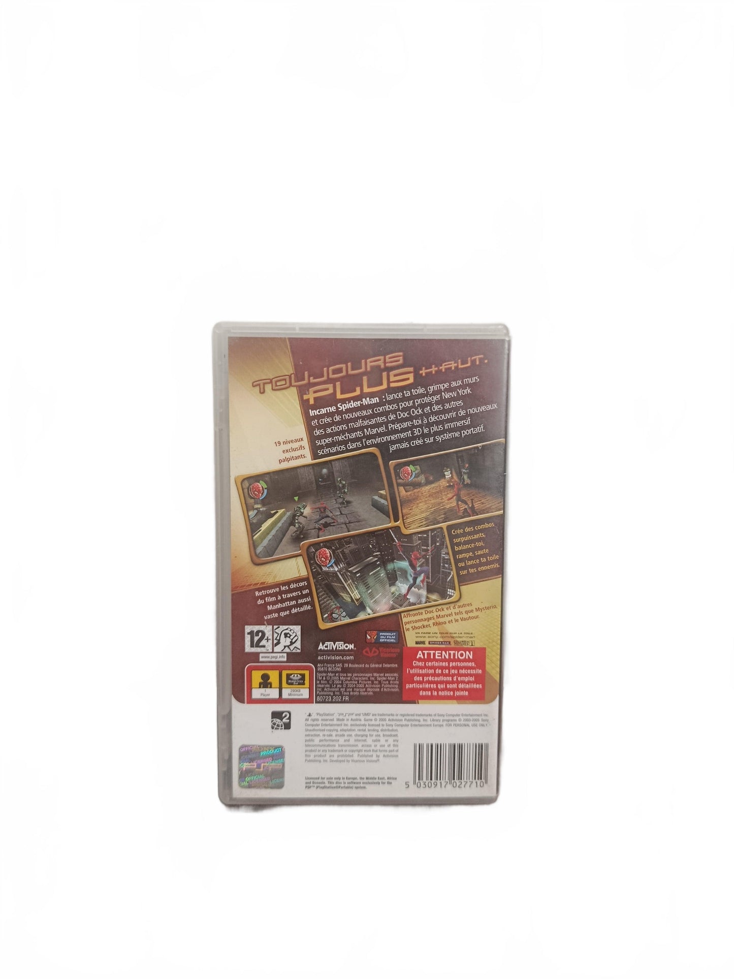 Spider-Man 2 PSP Playstation Portable Complet FRA