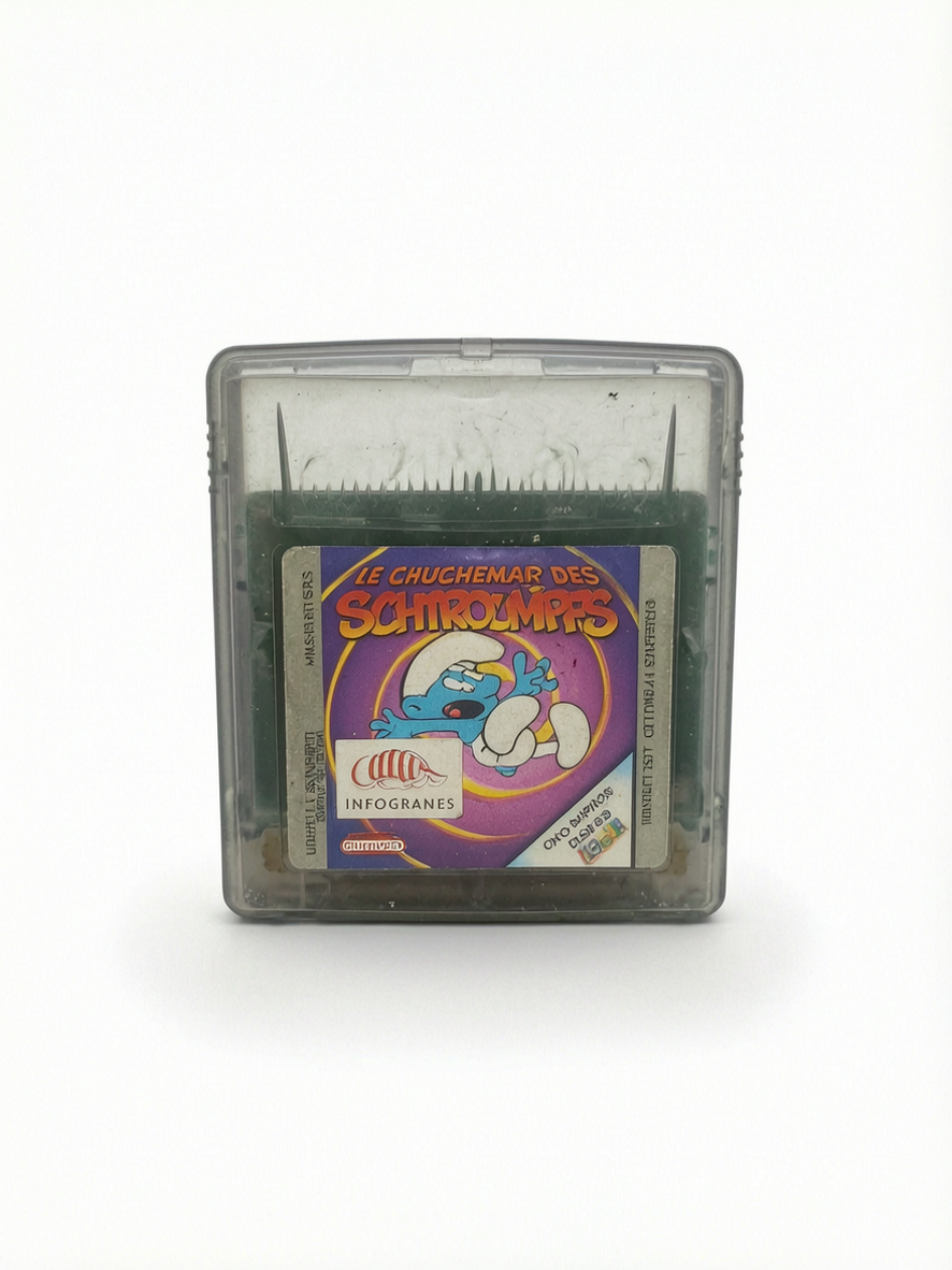 Le Cauchemar des Schtroumpfs GBC Game Boy Color Cartouche seule Version FAH en français