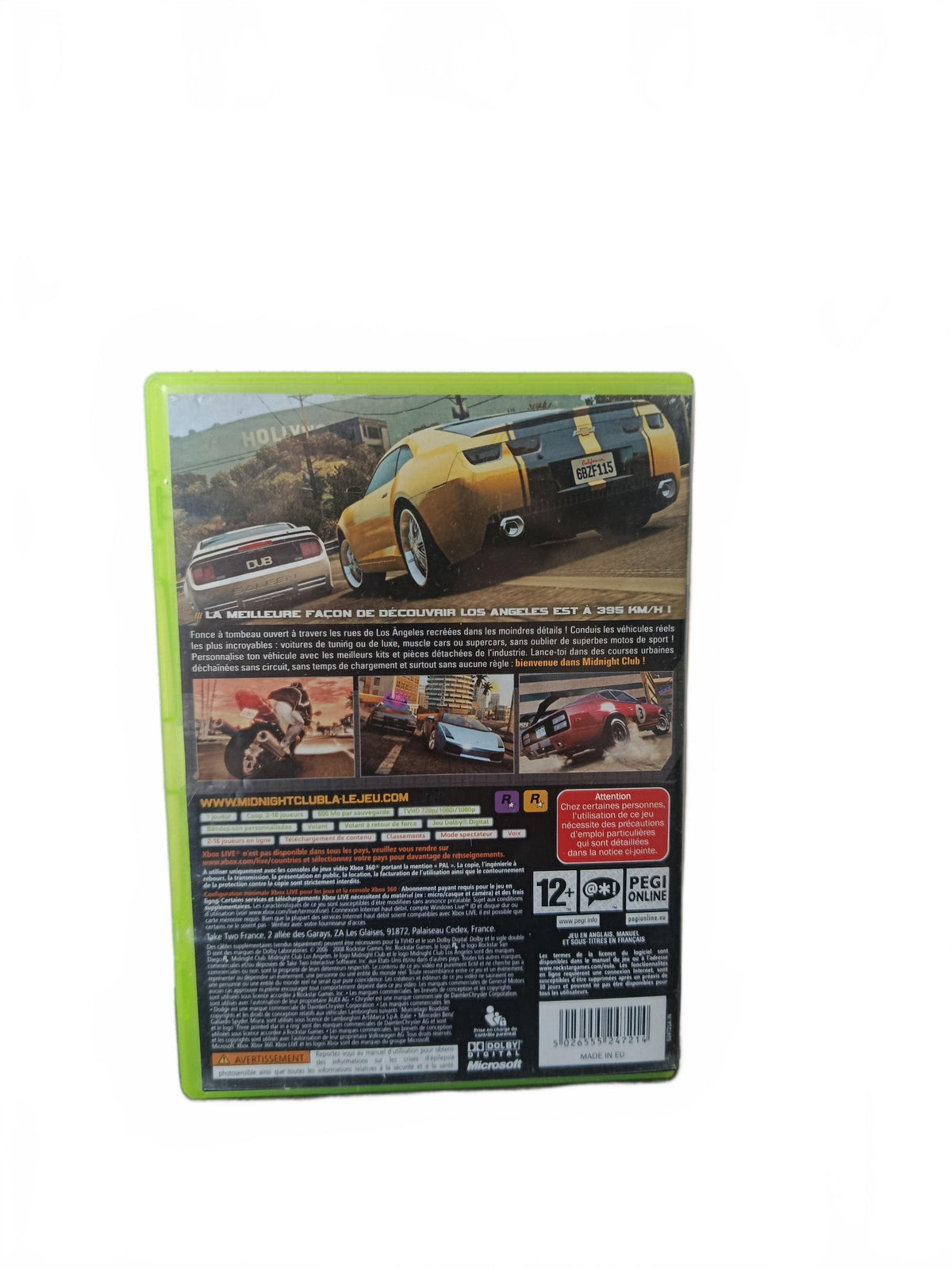 Midnight Club: Los Angeles Xbox 360 Complet Version FRA