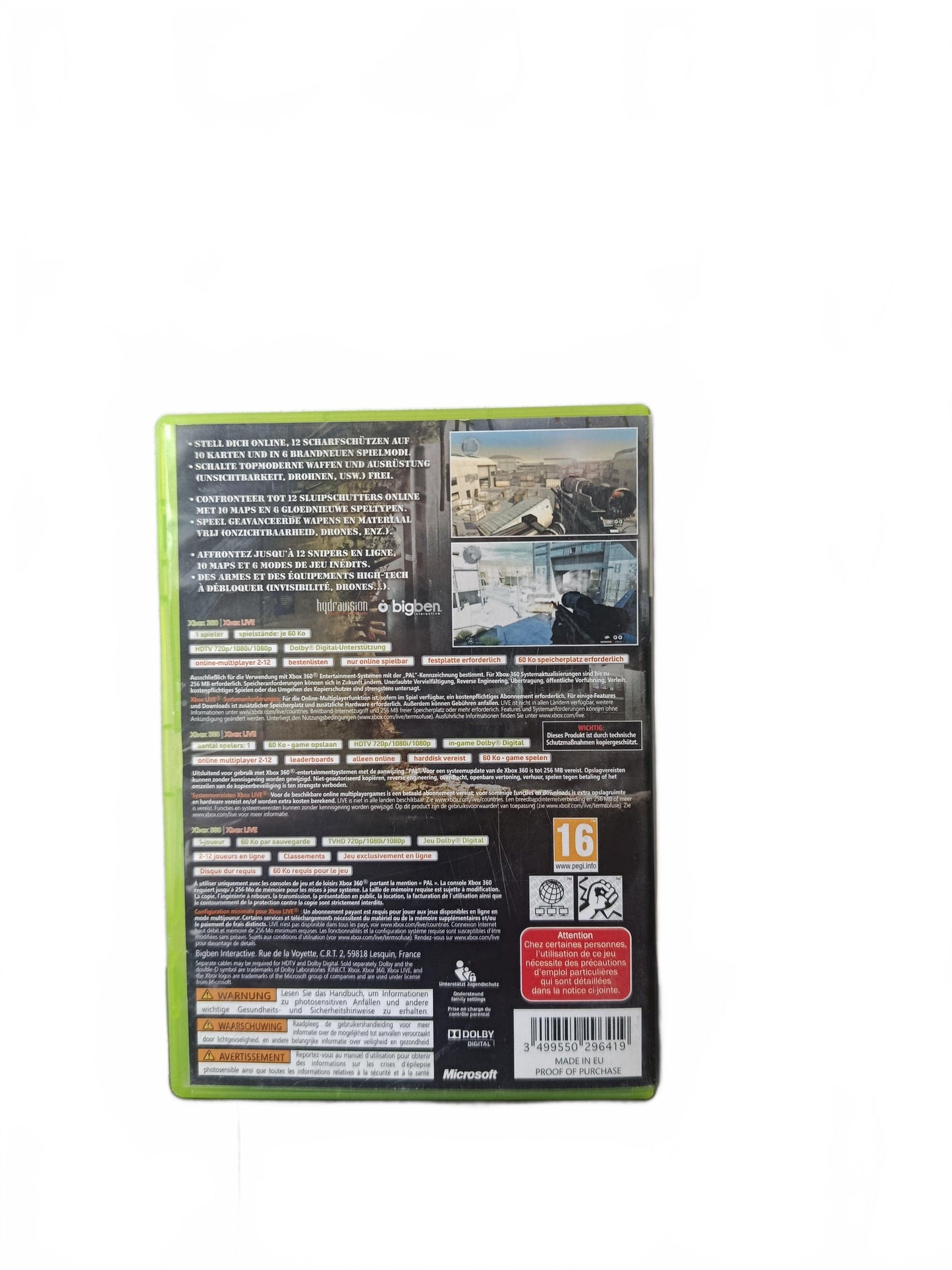 Snipers Xbox 360 Complet Version FRA