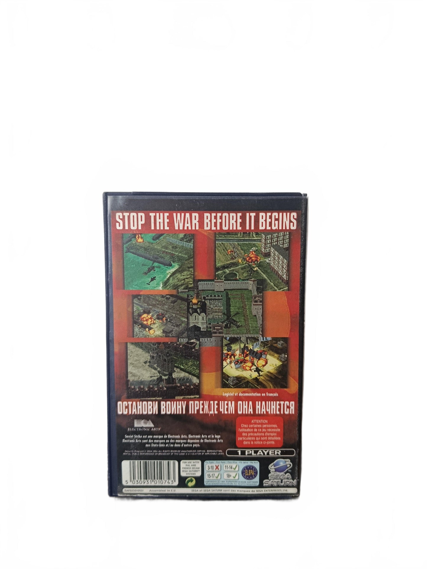 Soviet Strike Sega Saturn Complet Version EUR