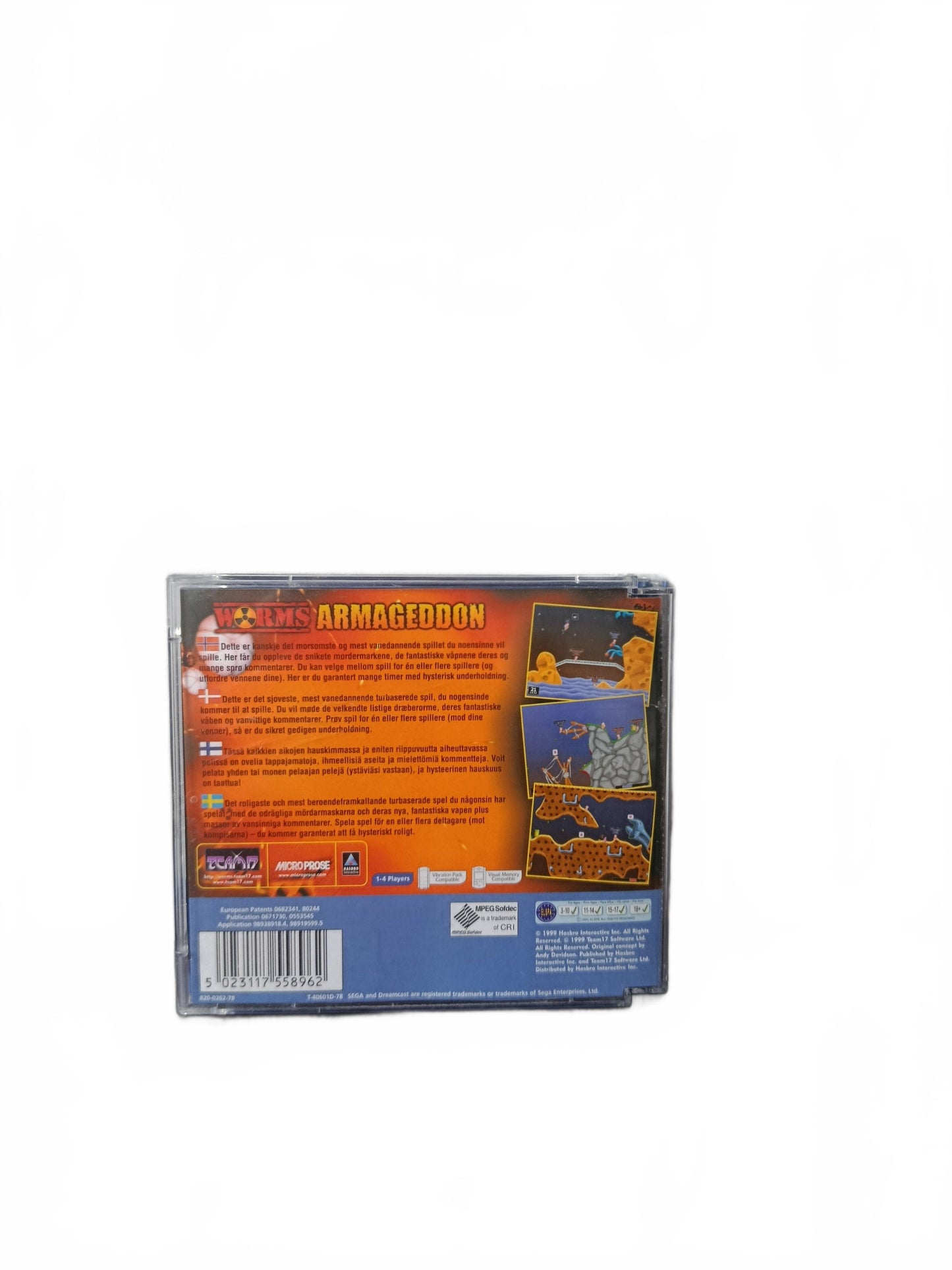 Worms Armageddon Dreamcast Complet Version EUR