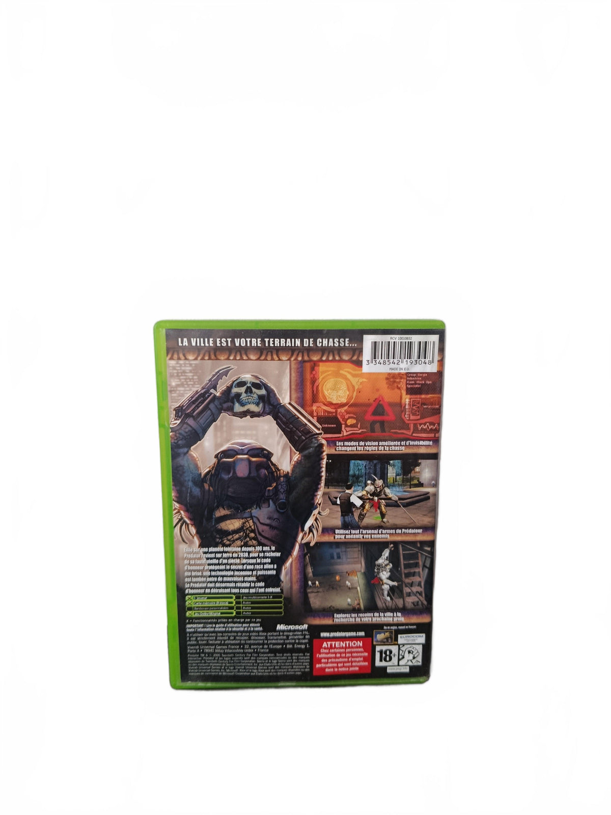 Predator: Concrete Jungle Xbox Complet Version FRA