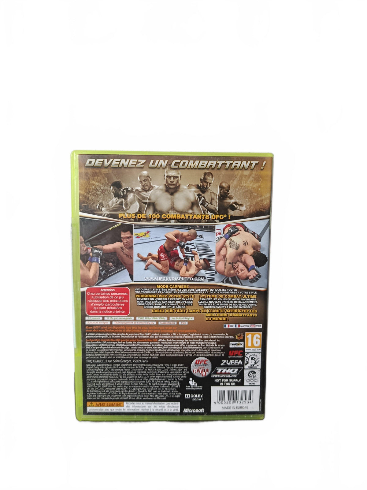 UFC 2010 Xbox 360 Version FRA