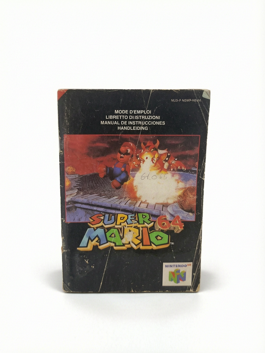Notice Super Mario Nintendo 64 en loose Version FRA