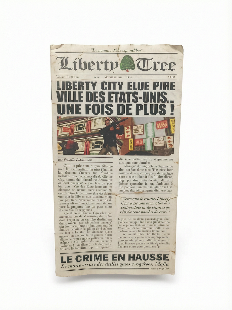 Notice seule Grand Theft Auto (GTA) Liberty City Version FRA