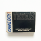 Notice Seul Tetris Game Boy GB Version FRA