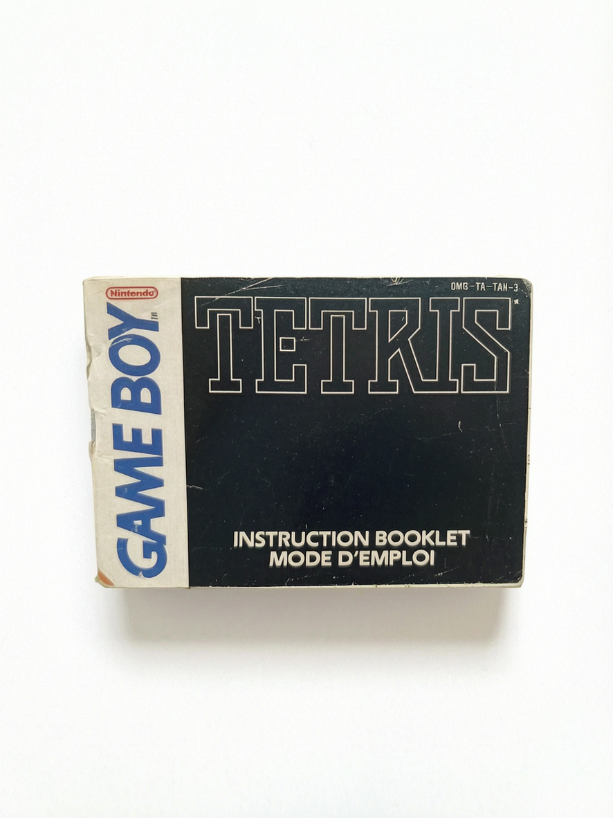 Notice Seul Tetris Game Boy GB Version FRA