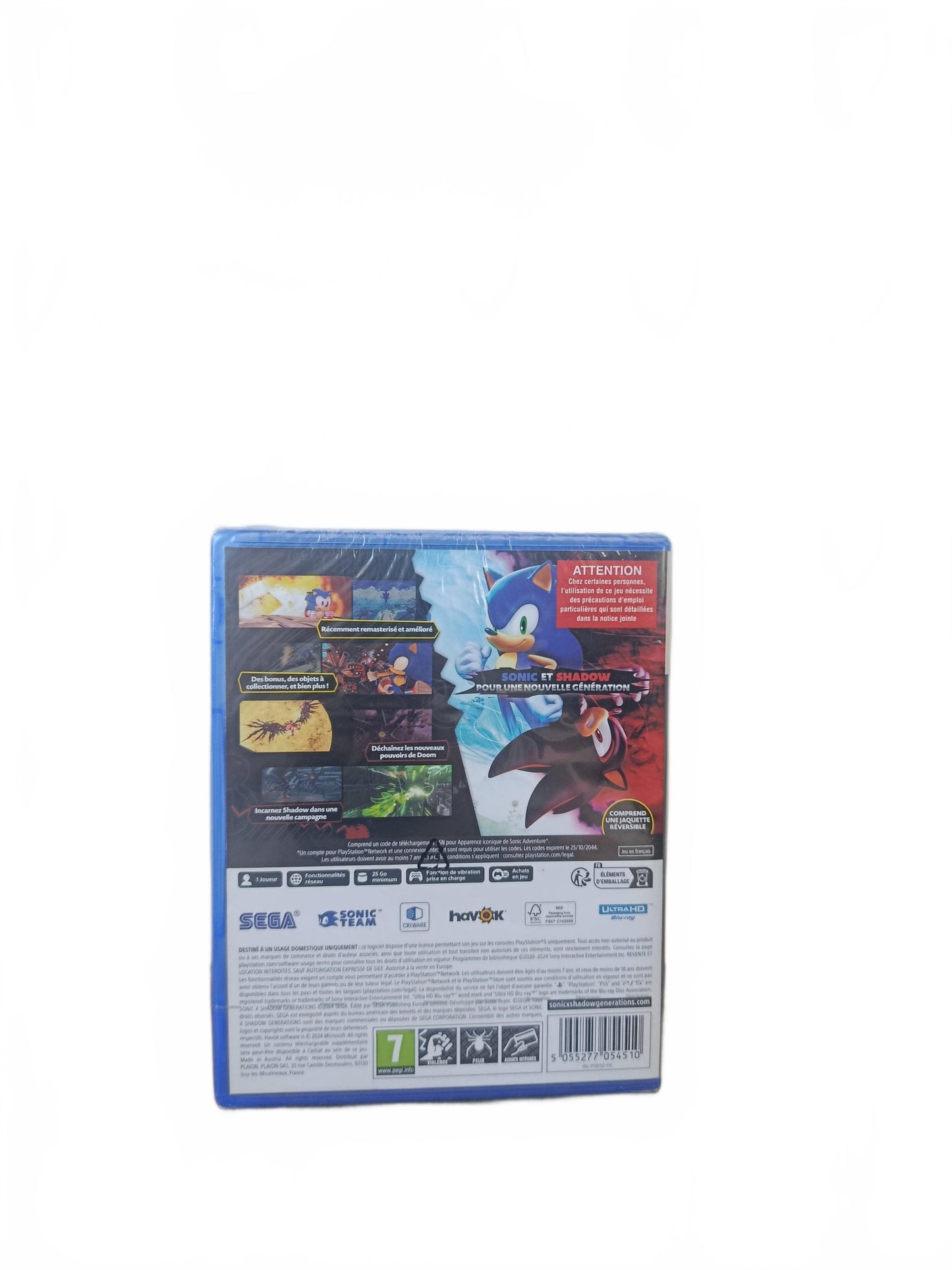 Sonic Shadow Generations Playstation 5 (PS5) Verison FRA Neuf