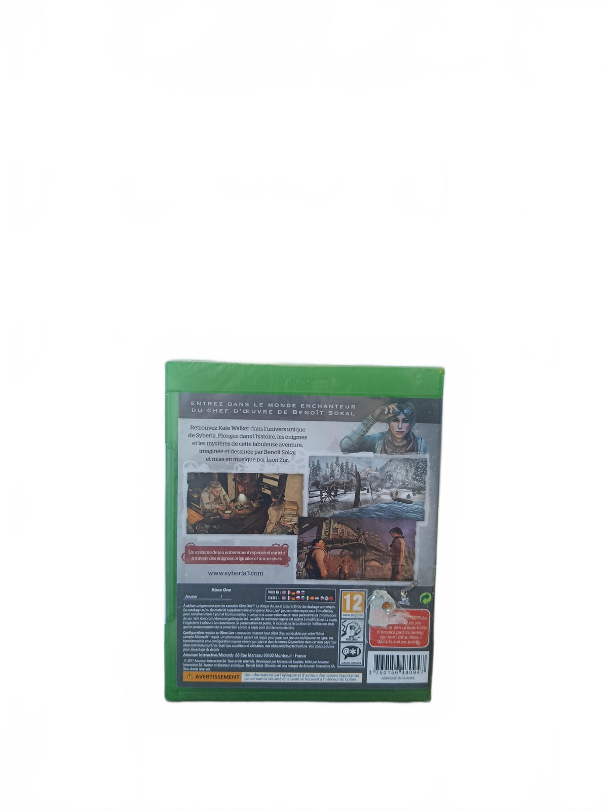 Syberia 3 Xbox One Version FRA Neuf