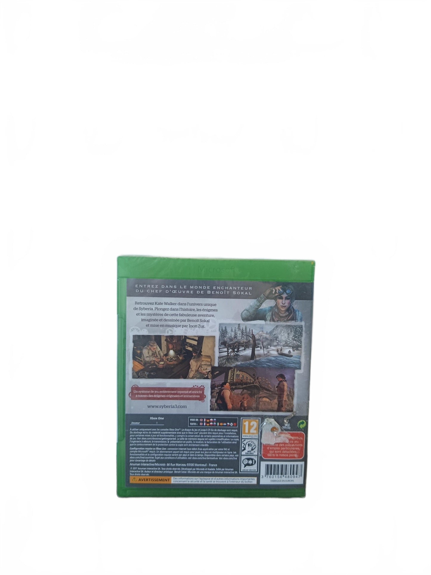 Syberia 3 Xbox One Version FRA Neuf
