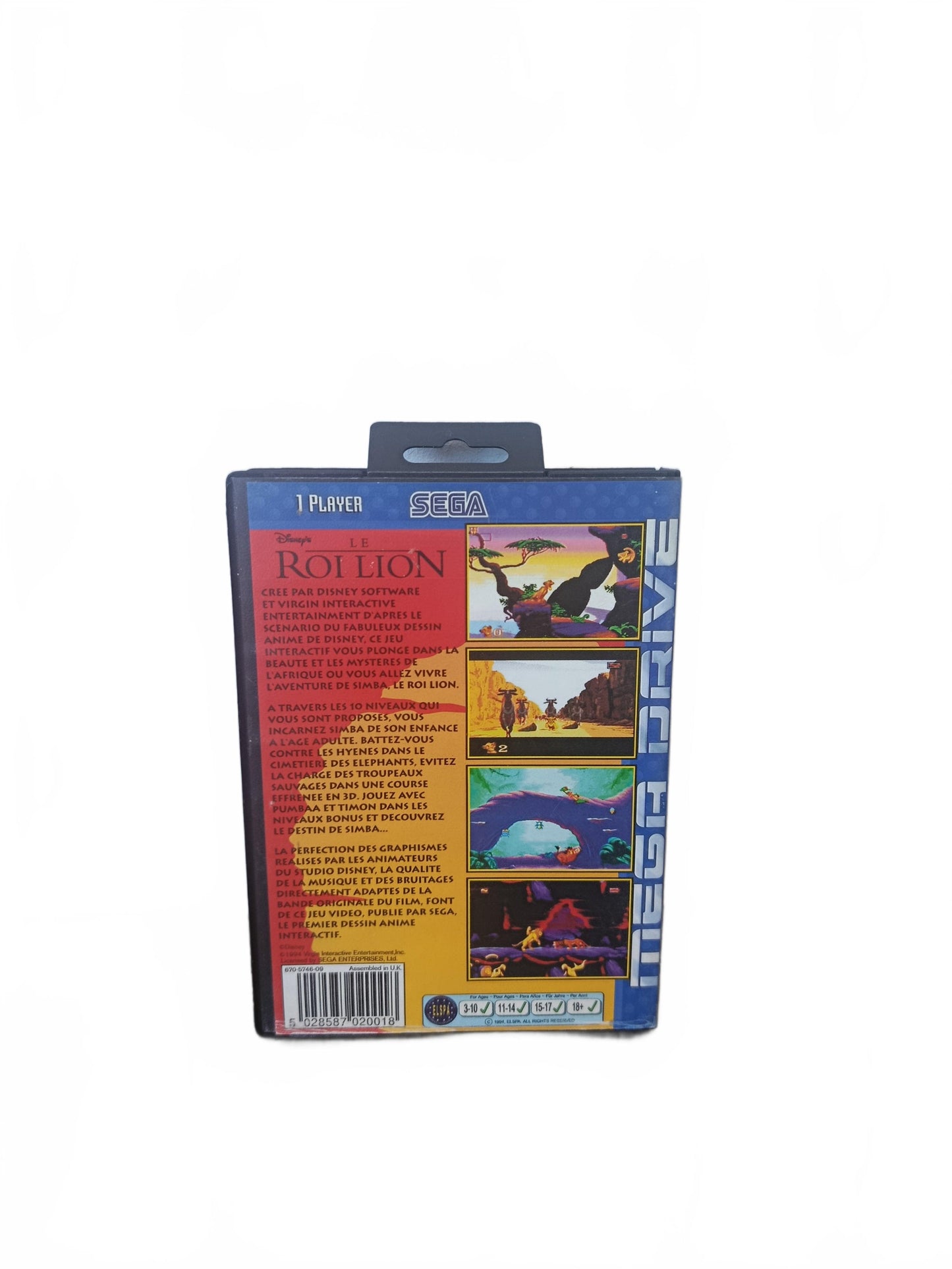 Le Roi Lion Mega Drive Complet Version FRA