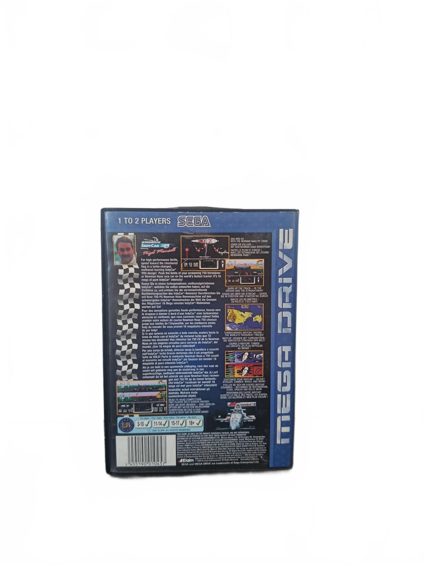 Newman/Haas IndyCar Featuring Nigel Mansell Mega Drive Complet Version EUR
