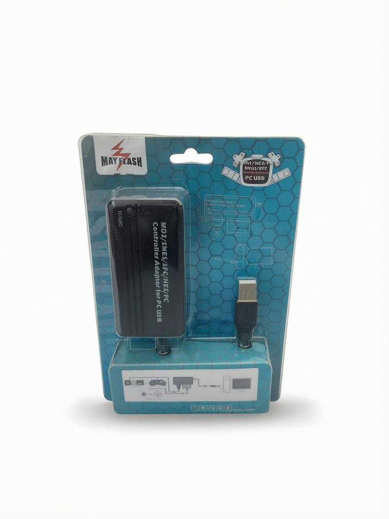 Adaptateur Mayflash Manettes Mega Drive Nintendo Entertainment System Super Nintendo et Super Famicom vers PC USB Neuf