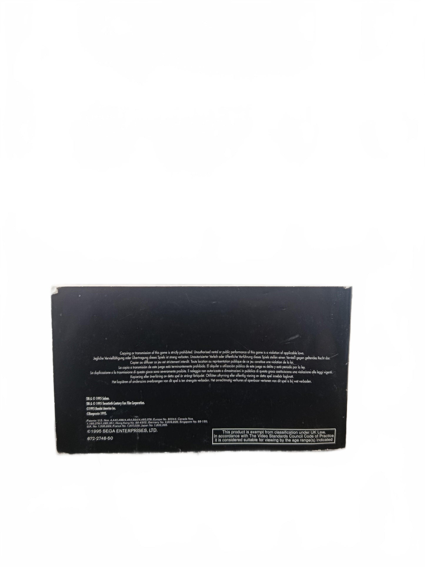 Mighty Morphin Power Rangers: The Movie Mega Drive Notice seule Version EUR