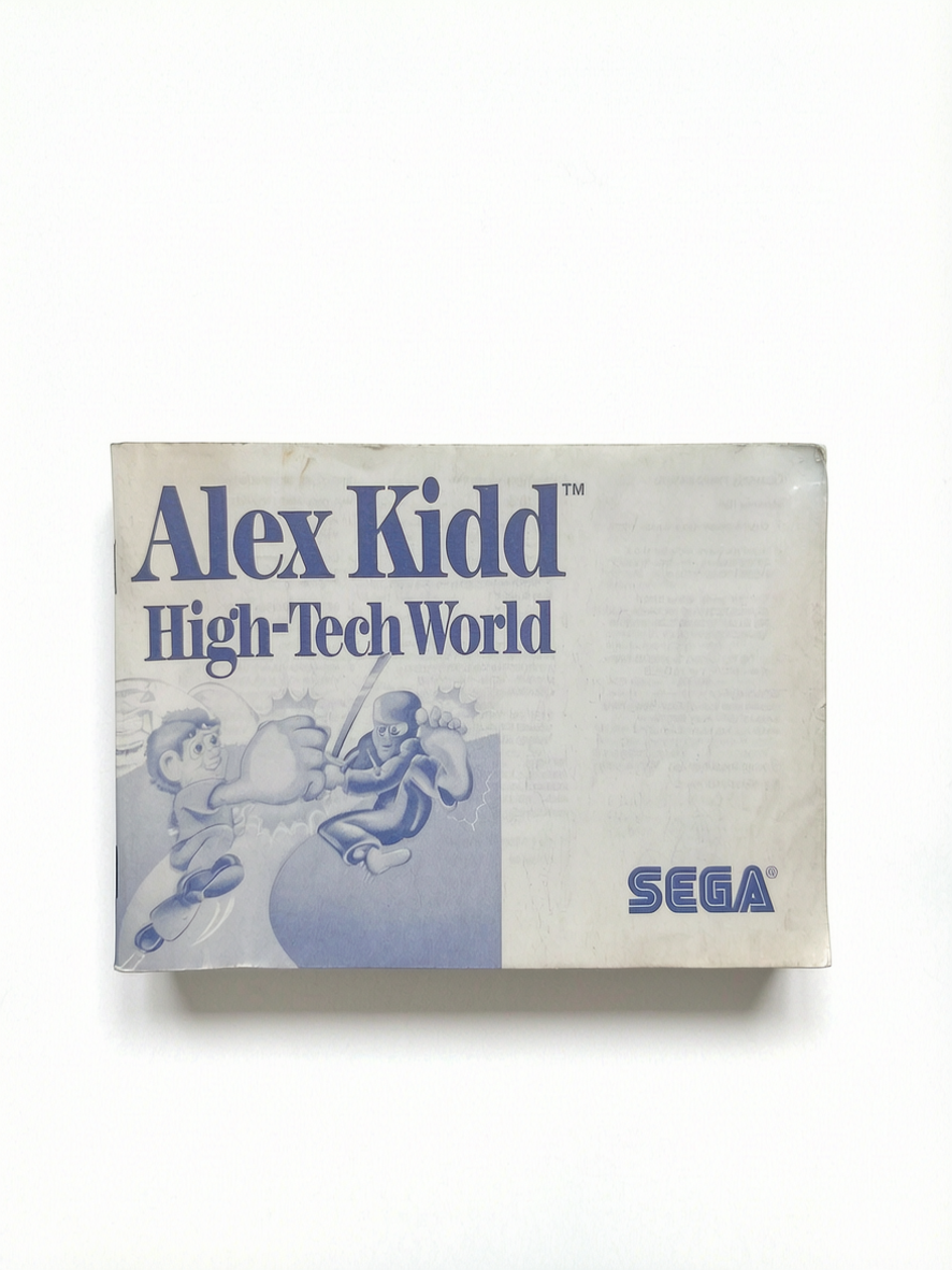 Alex Kidd in High-Tech World Master System Notice seule Version EUR