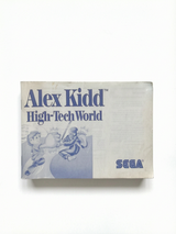 Alex Kidd in High-Tech World Master System Notice seule Version EUR