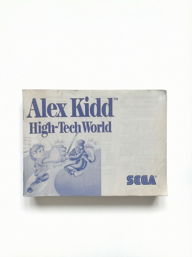 Alex Kidd in High-Tech World Master System Notice seule Version EUR