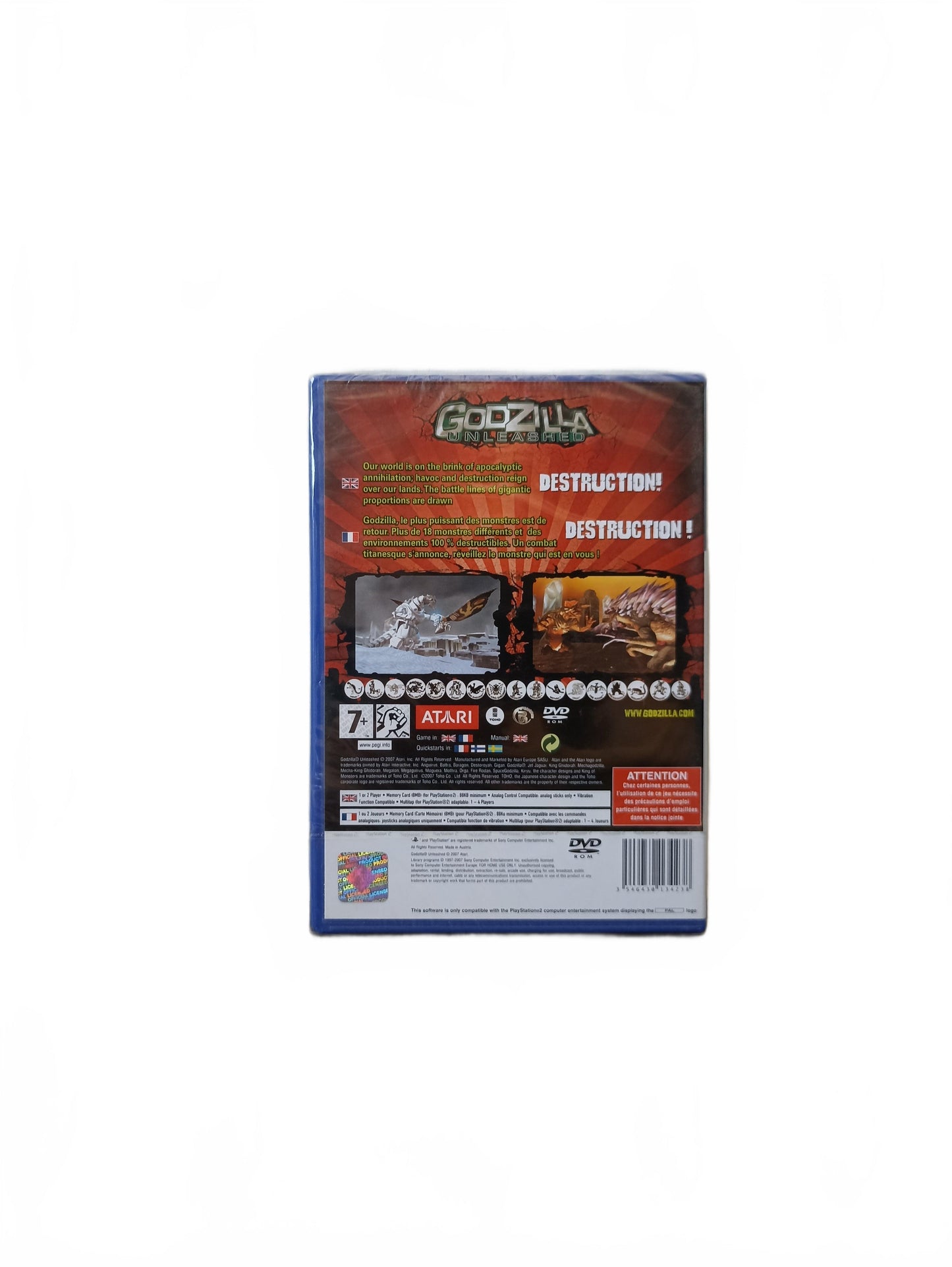 Godzilla Unleashed blister ps2