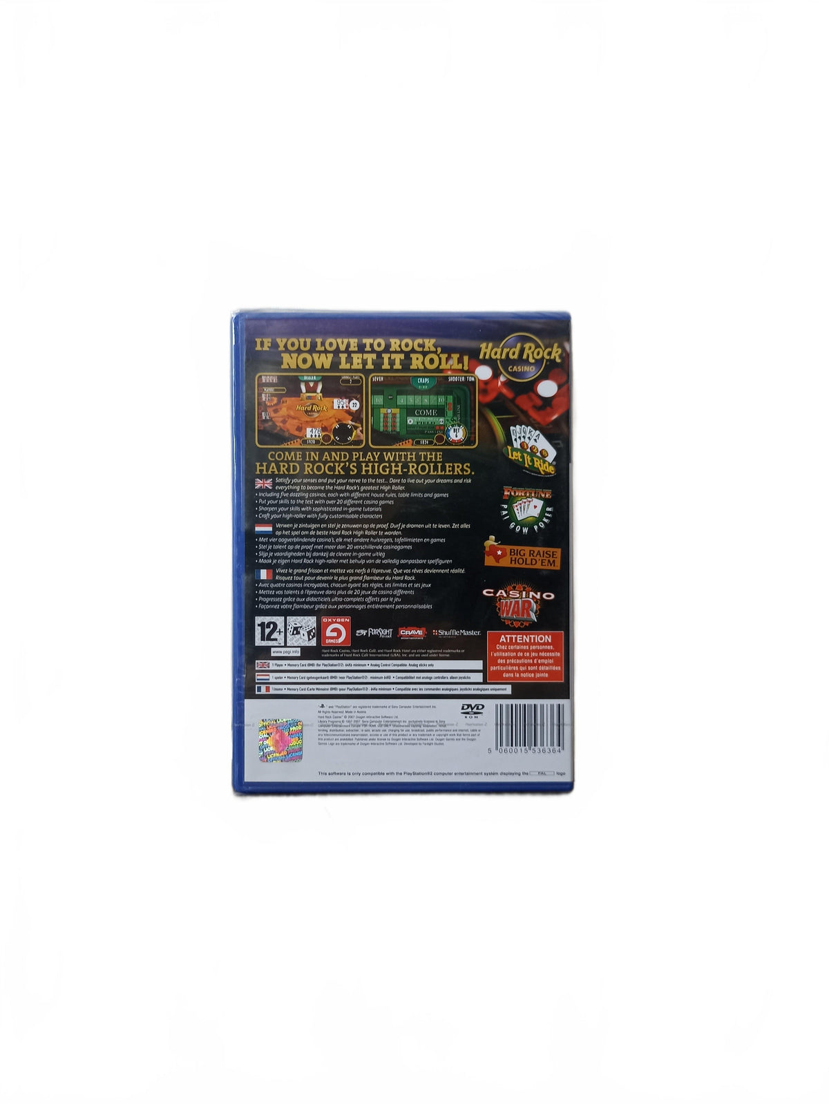 Hard Rock Casino blister ps2