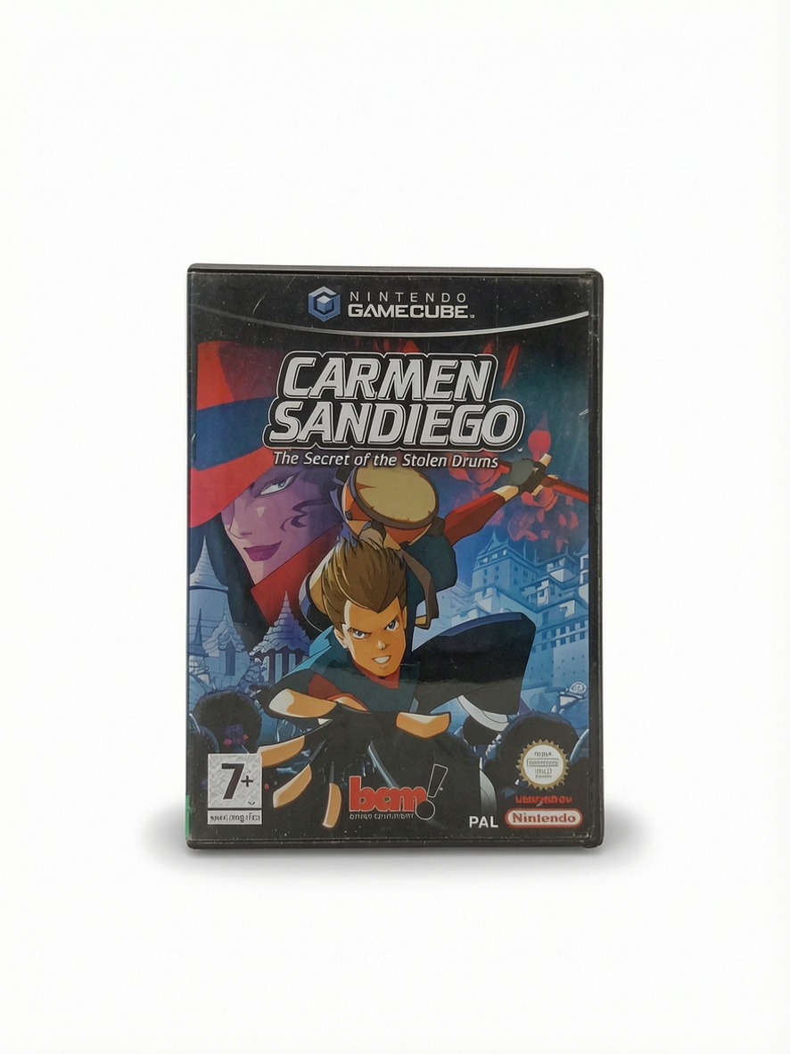 Carmen Sandiego The Secret of the Stolen Drums Nintendo GameCube version ETR Complet