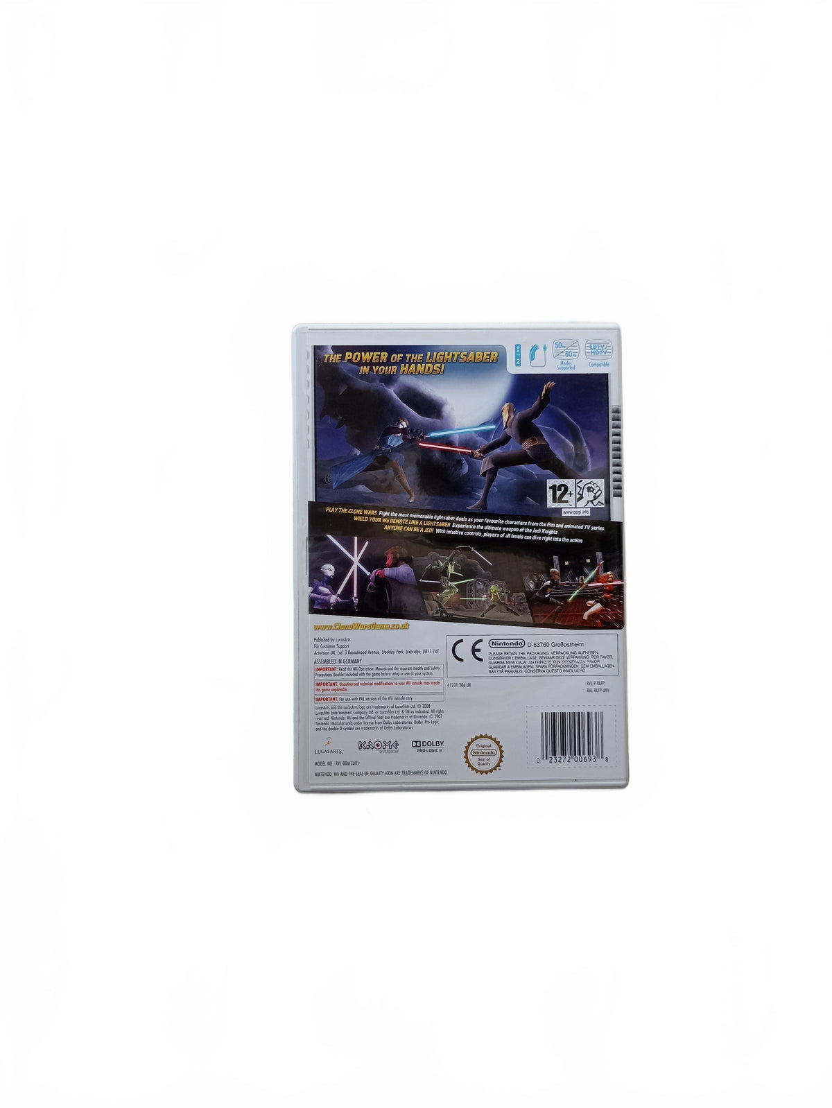 Star Wars The Clone Wars Lightsaber Duels Nintendo Wii version ETR Complet