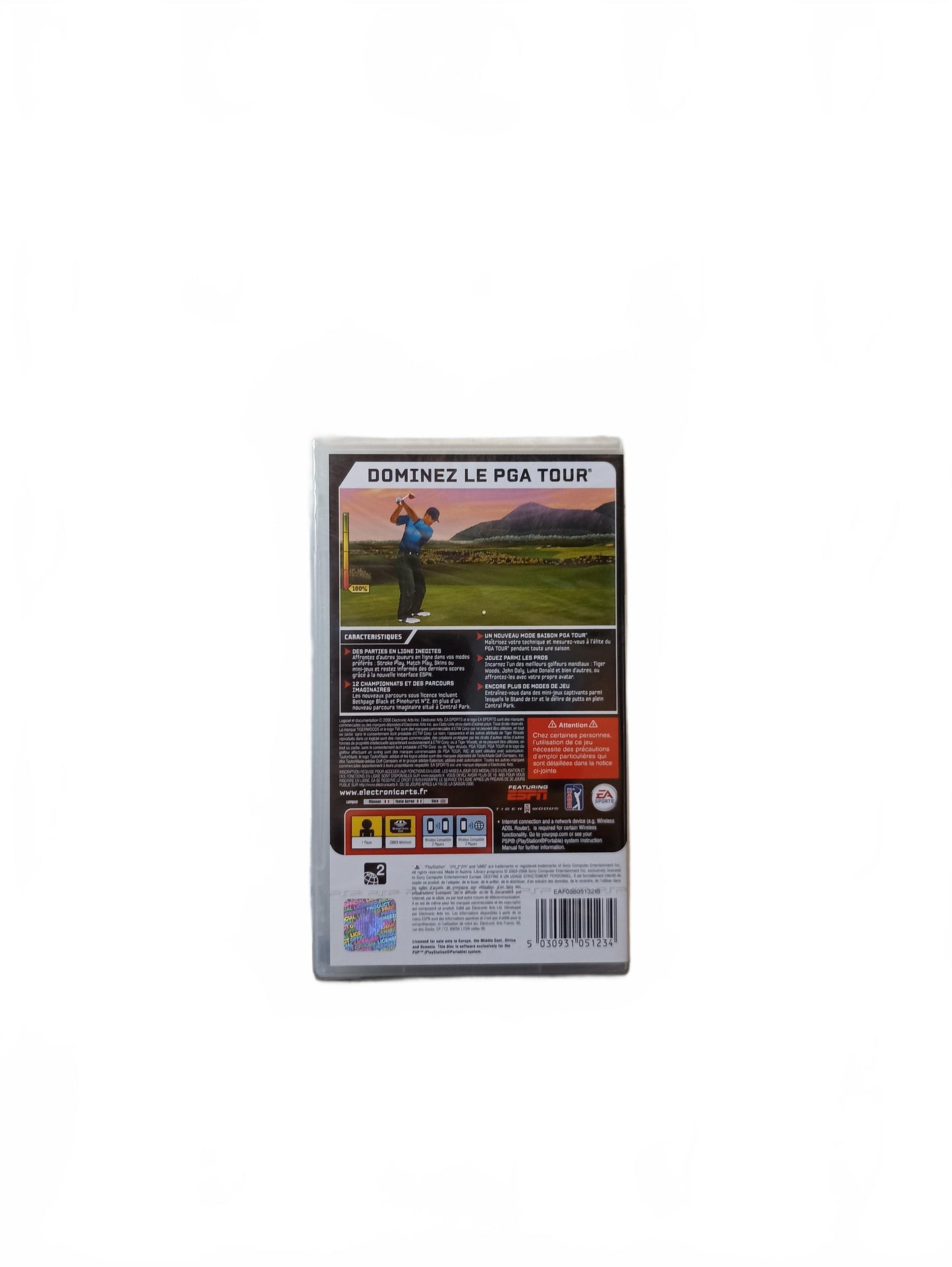 Tiger Woods PGA Tour 07 blister PSP