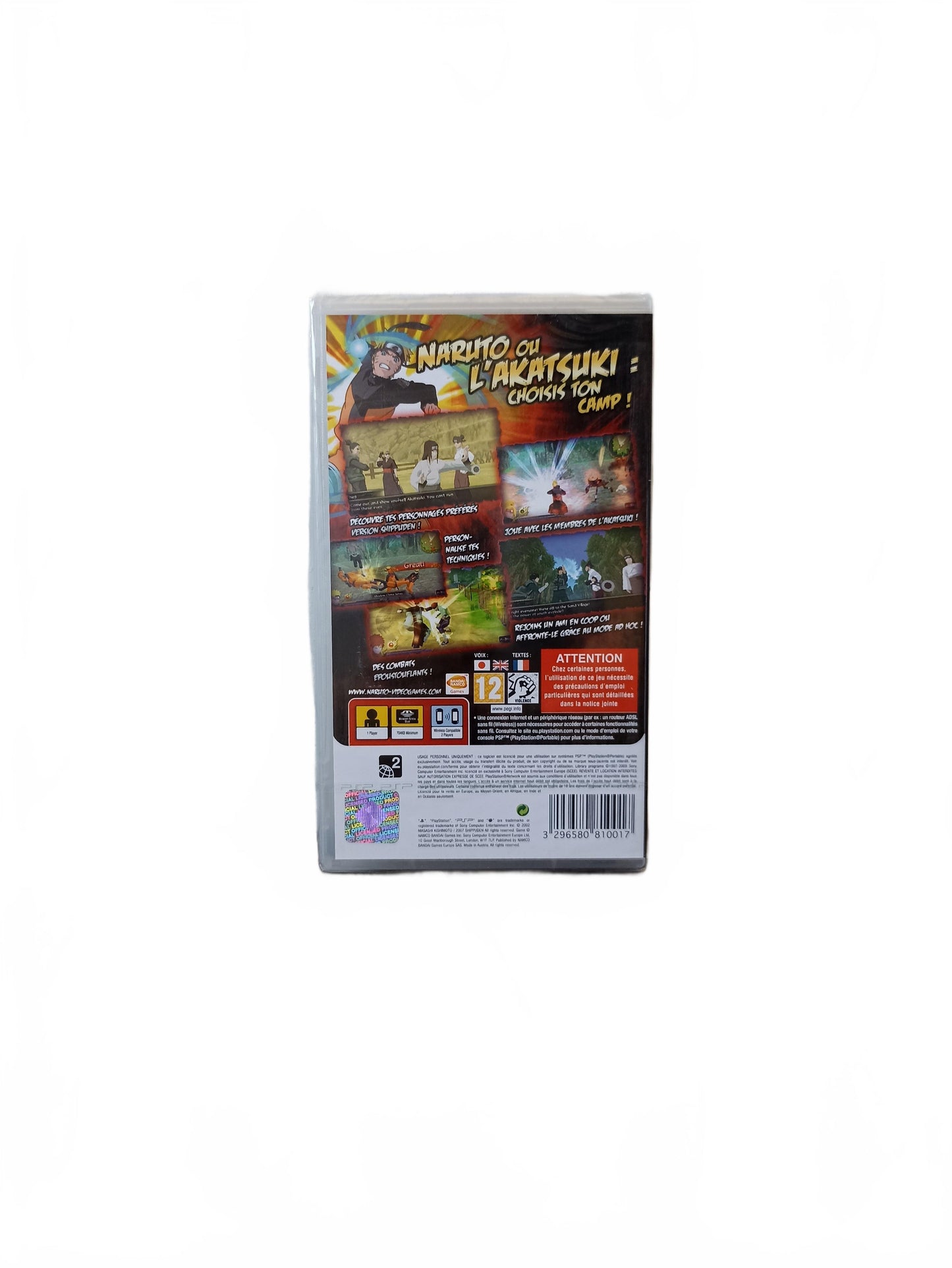 Naruto Shippuden: Legends: Akatsuki Rising blister PSP