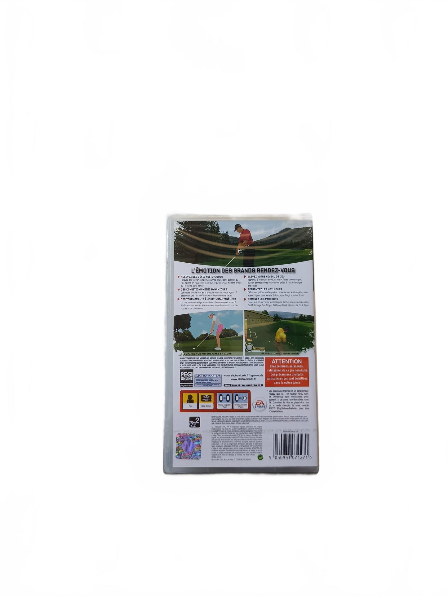 Tiger Woods PGA Tour 10 blister PSP