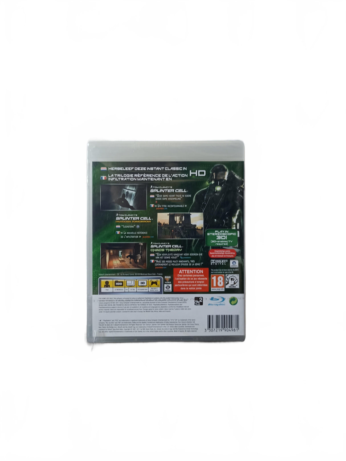 Tom Clancy's Splinter Cell Trilogy Blister PS3