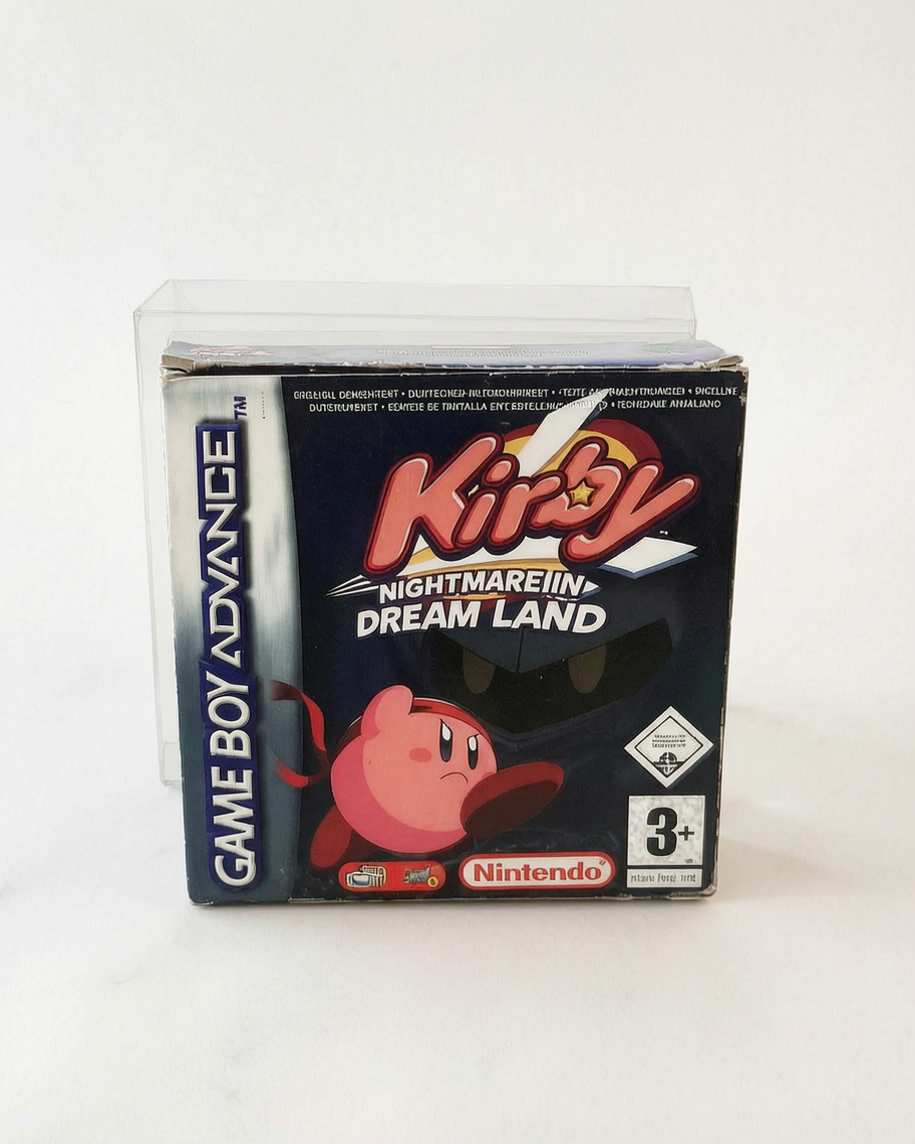 Protection PET 0,5 mm pour boîte de jeu Game Boy Advance PAL (jeux non inclus)