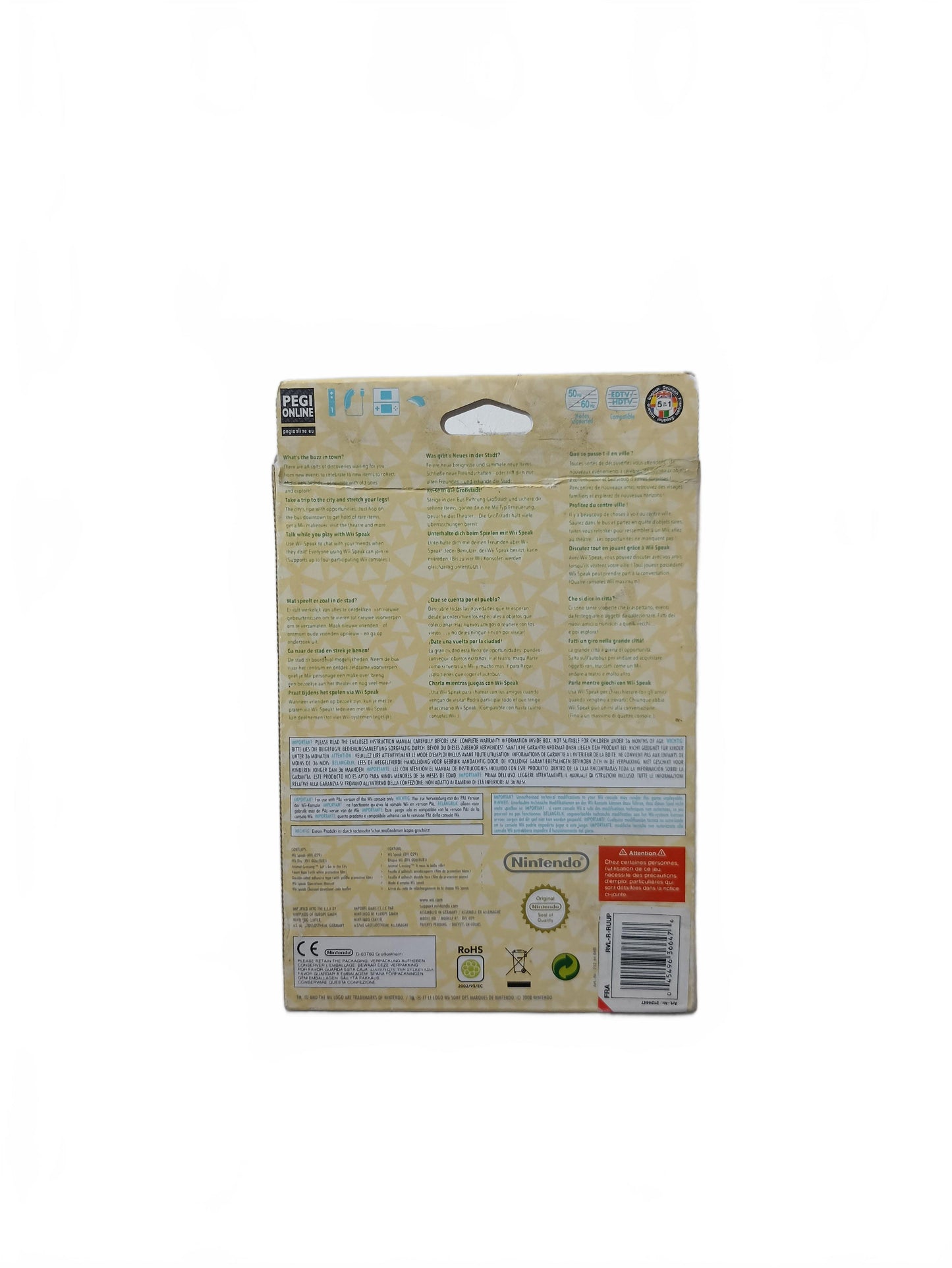 Pack Animal Crossing let's go to the city Nintendo WII neuf sans blister