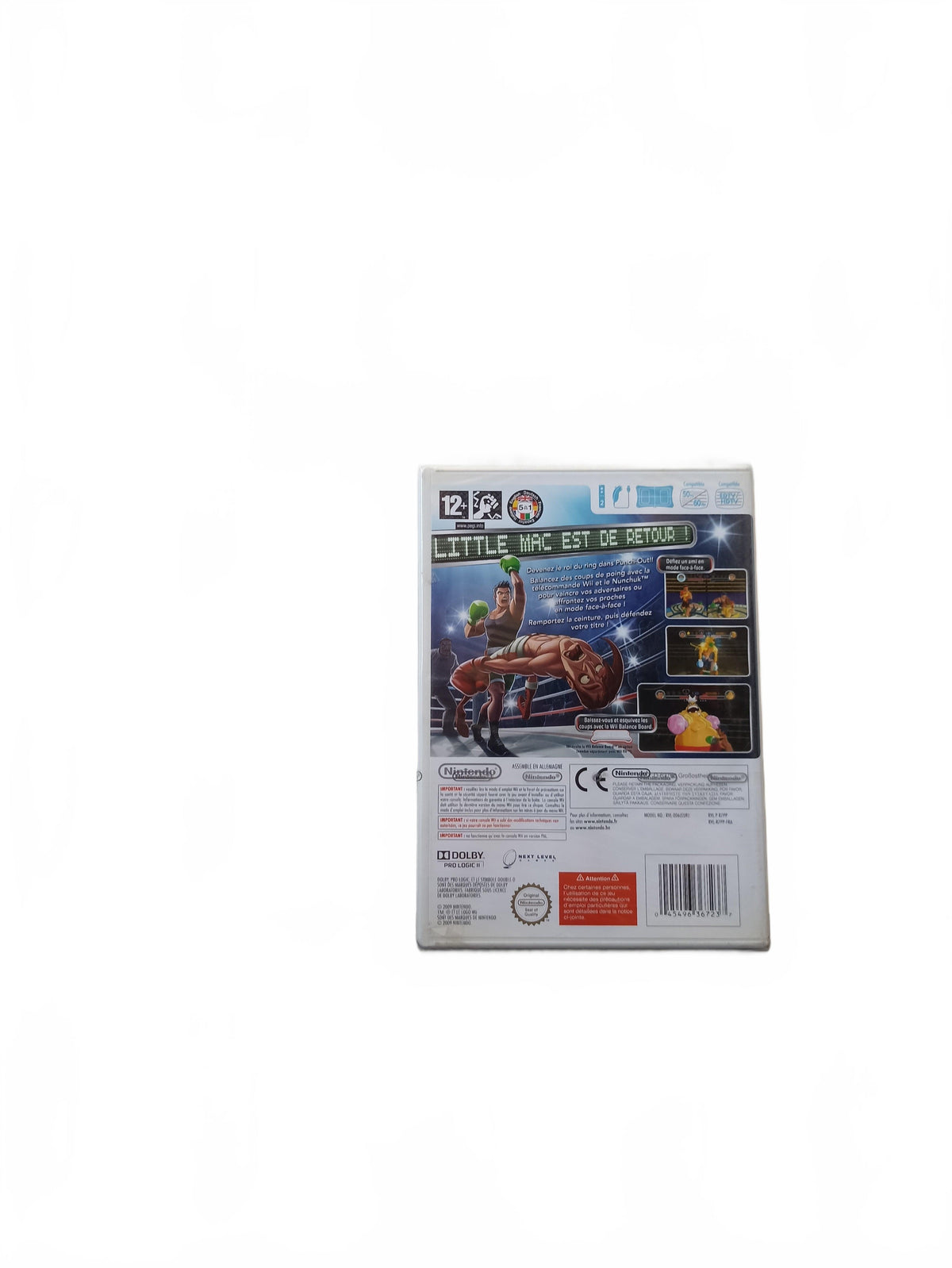 Punch-Out!! blister Wii avec trace d'usure