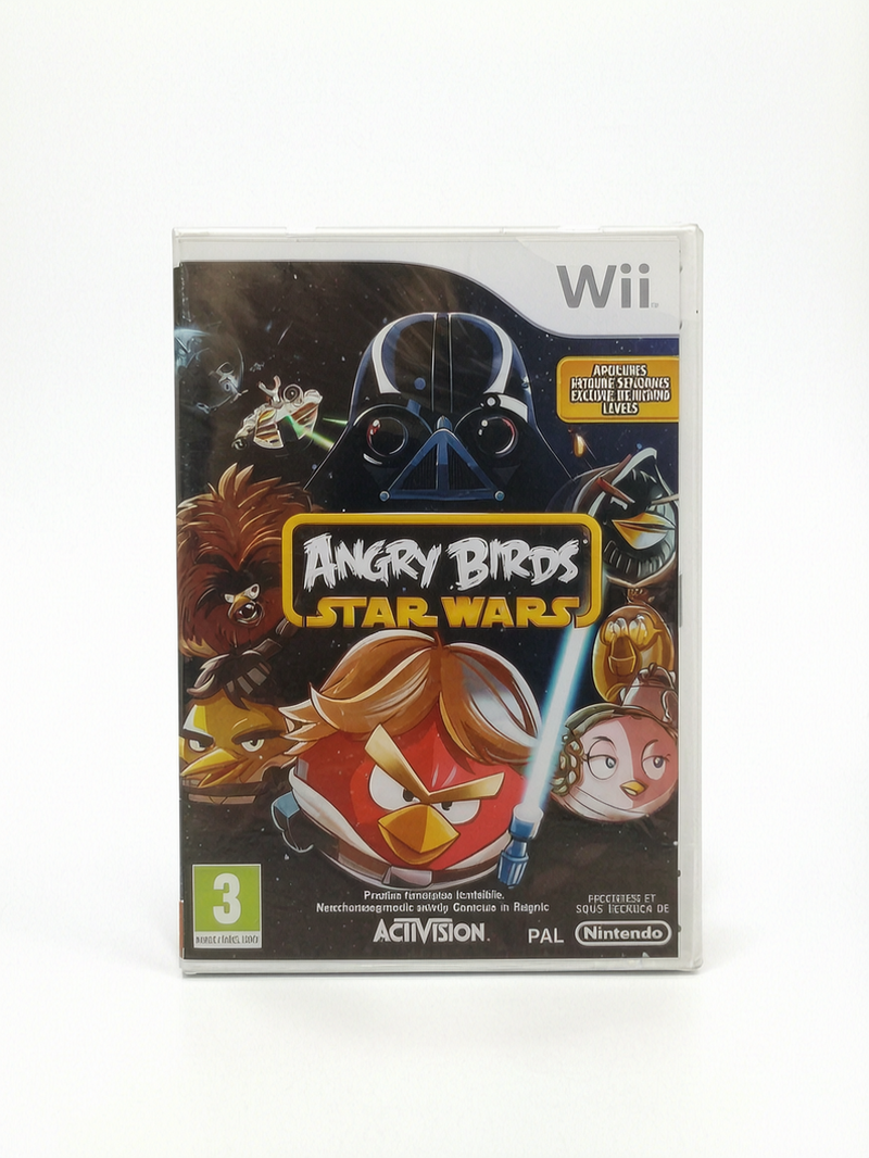 Angry Birds Star Wars blister Wii trace d'usure visible