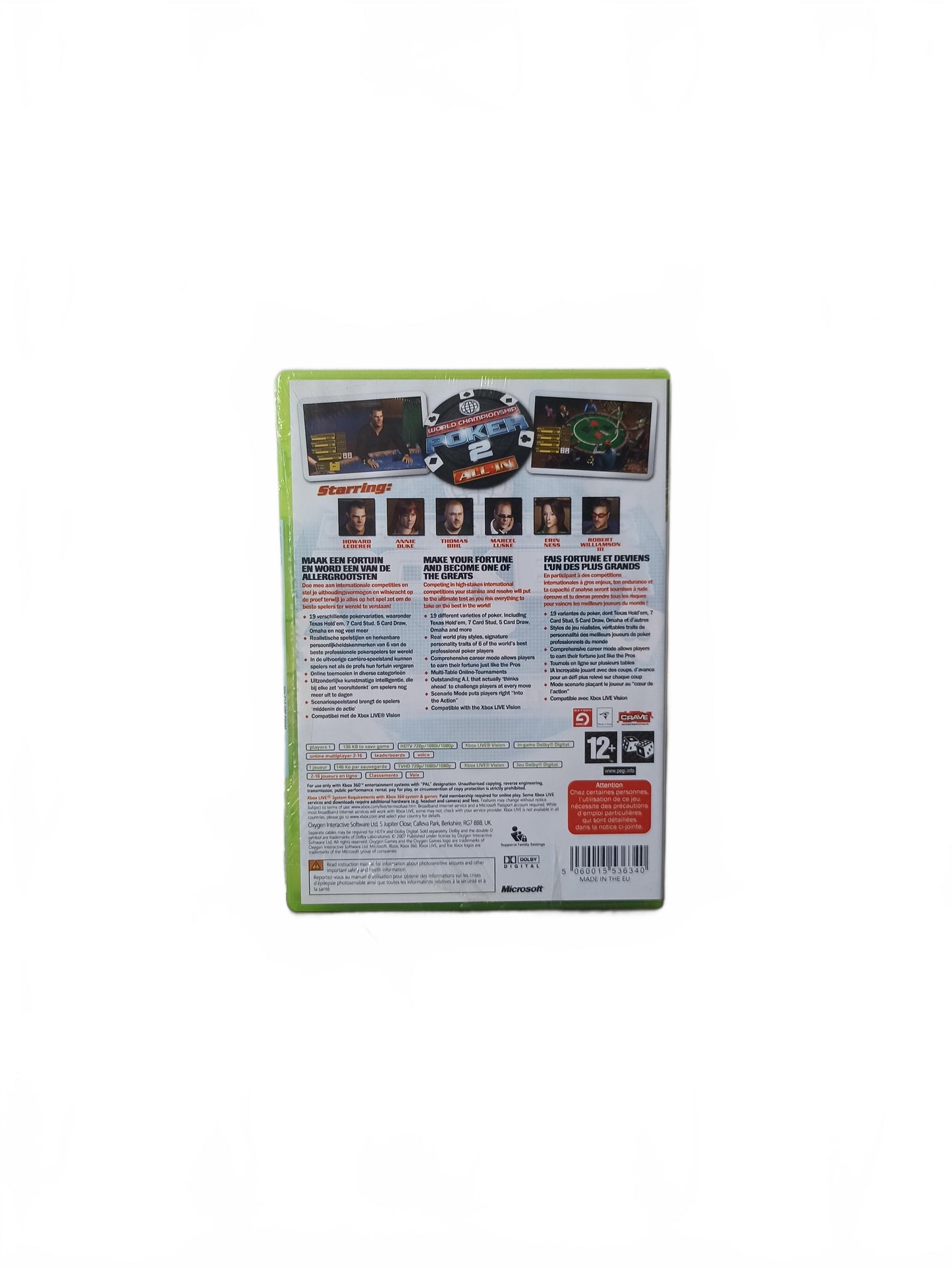 World Championship Poker 2 Xbox 360 Blister