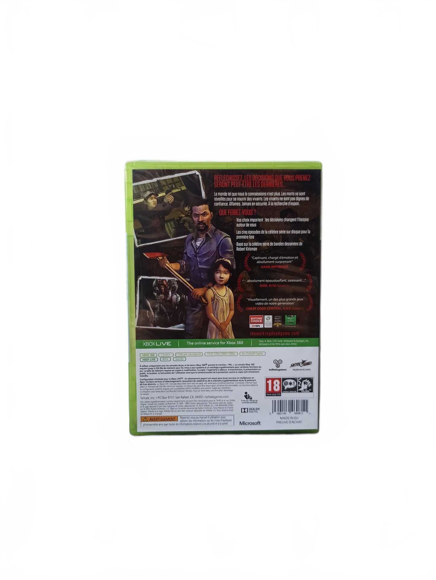 The Walking Dead Edition Jeu de l'année Xbox 360 Blister