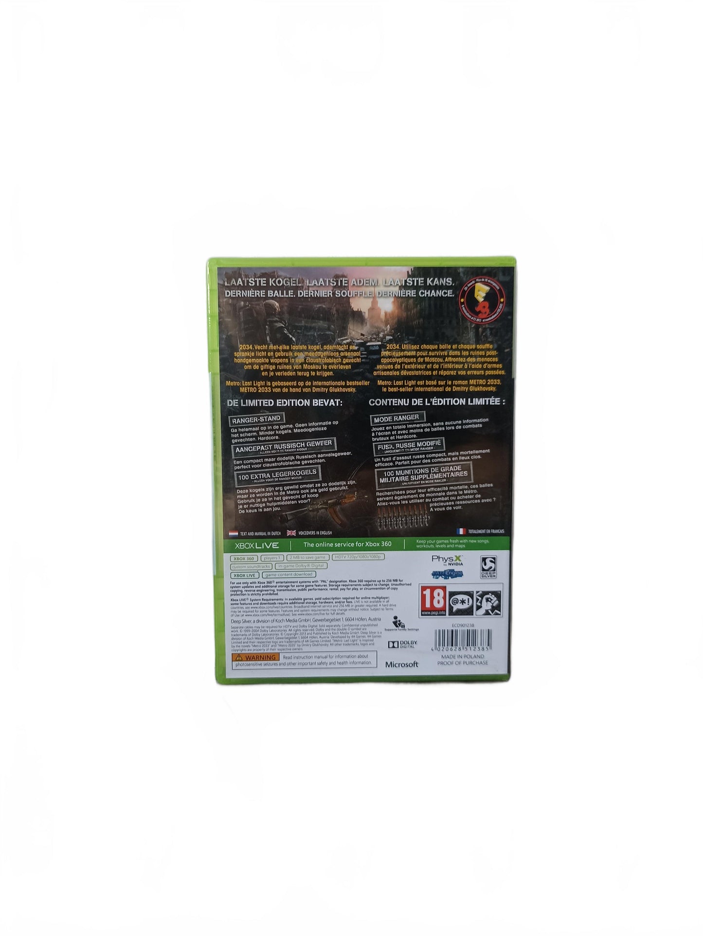 Metro Last Light Xbox 360 Blister