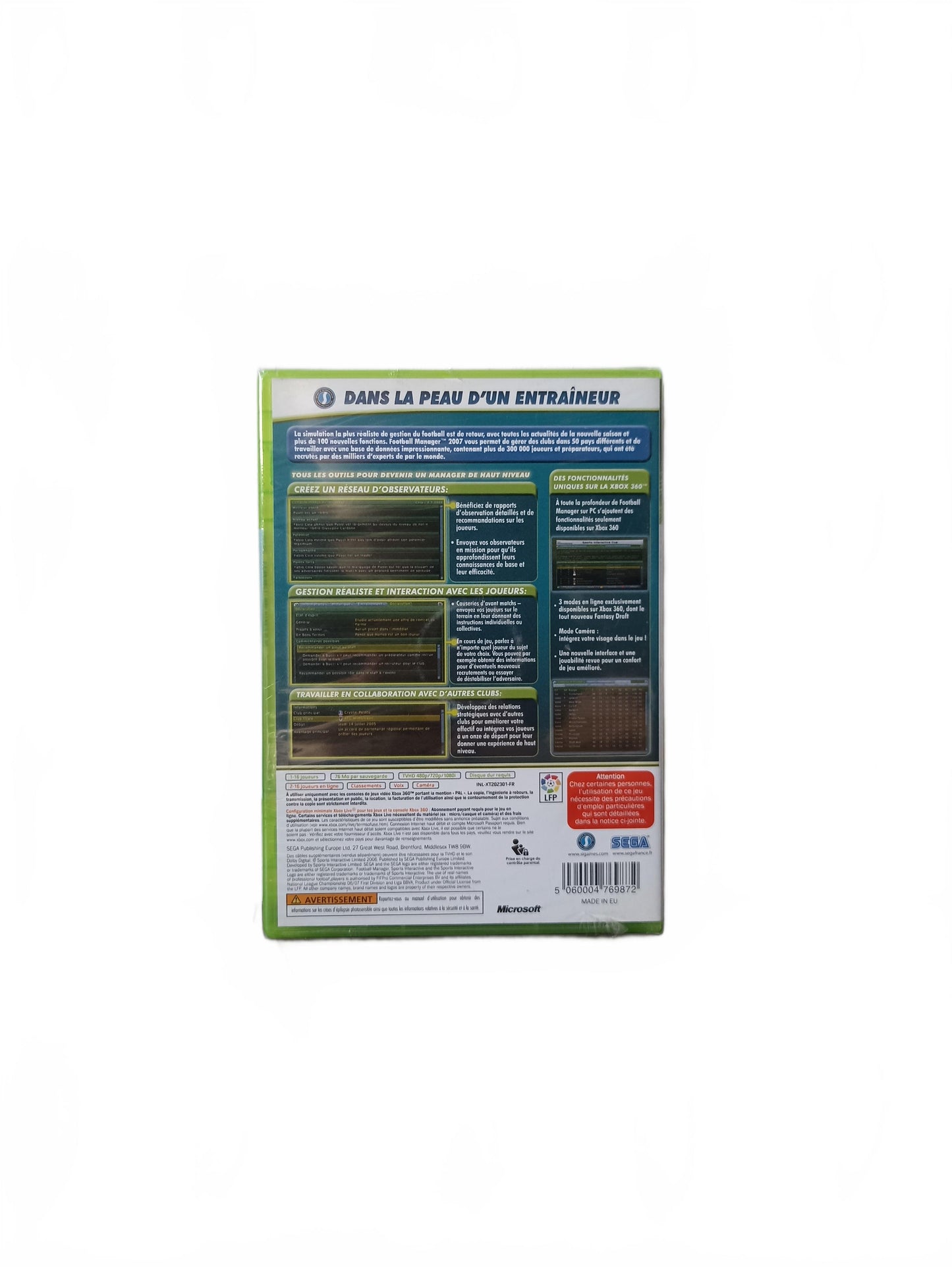 Football Manager 2007 Xbox 360 Blister