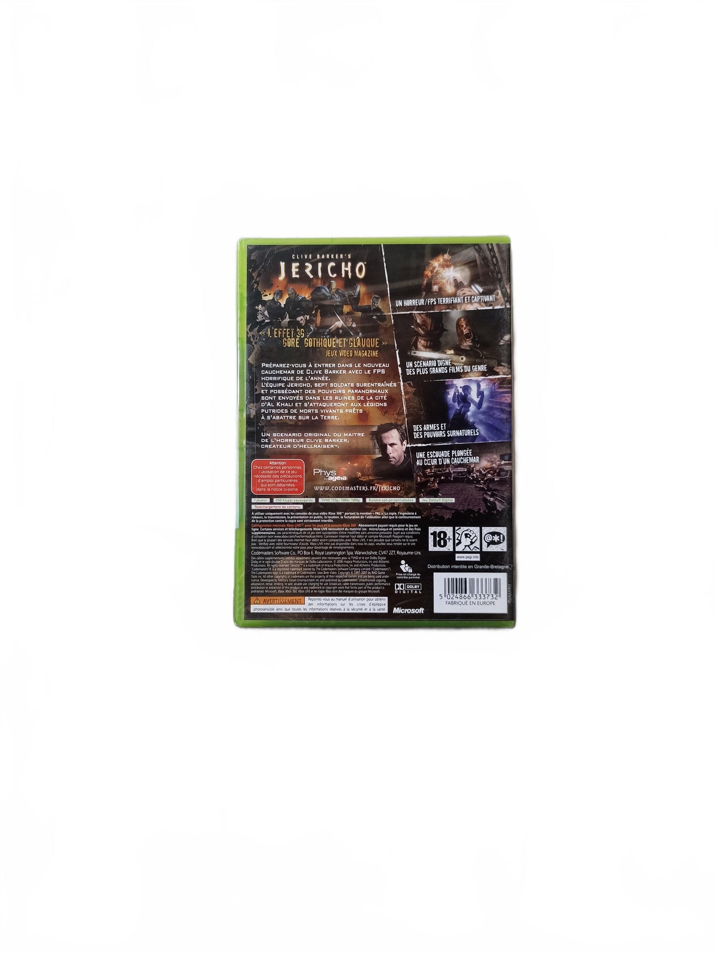 Clive Barker's Jericho Xbox 360 Blister