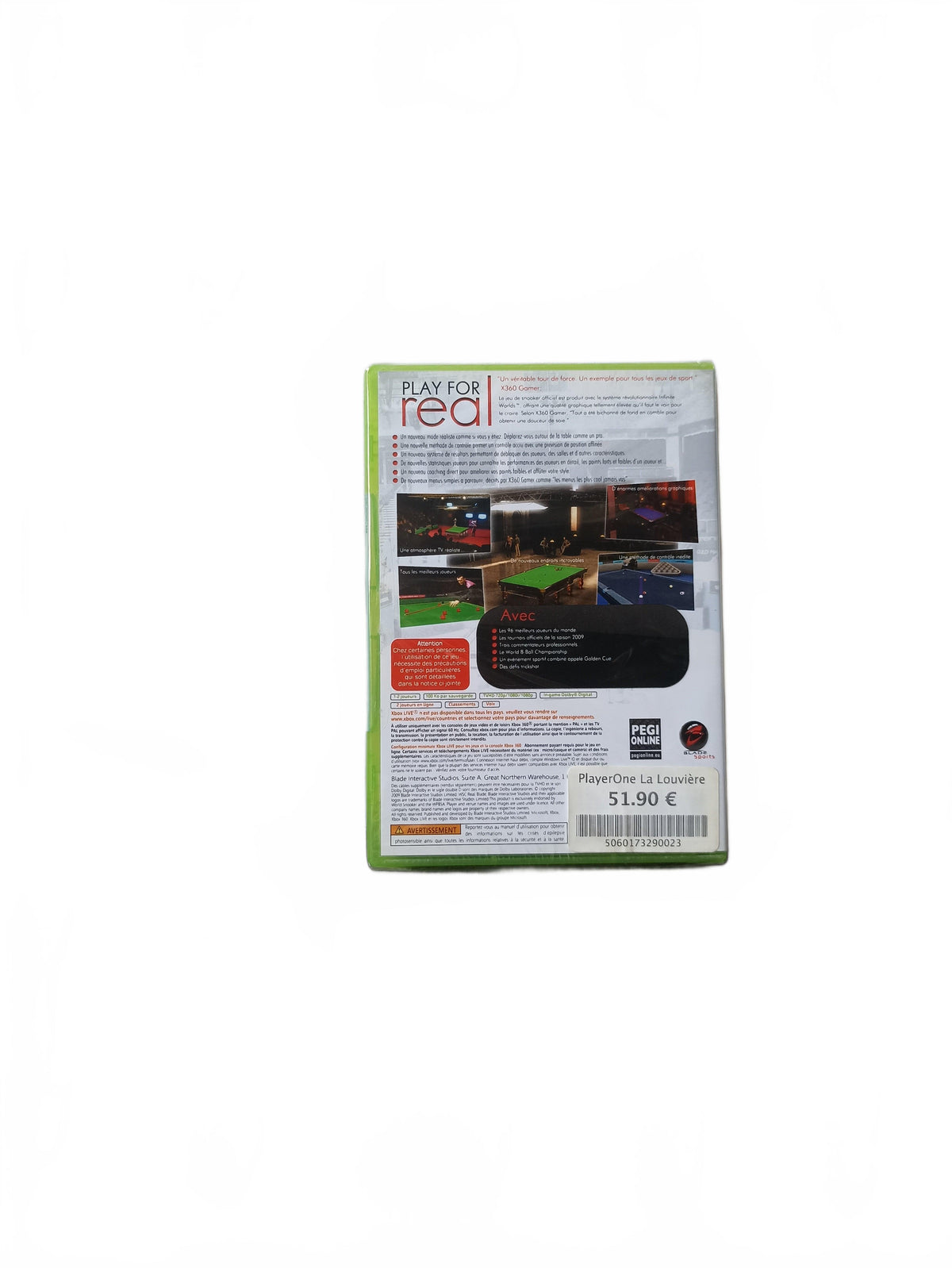 WSC real 09 Xbox 360 Blister