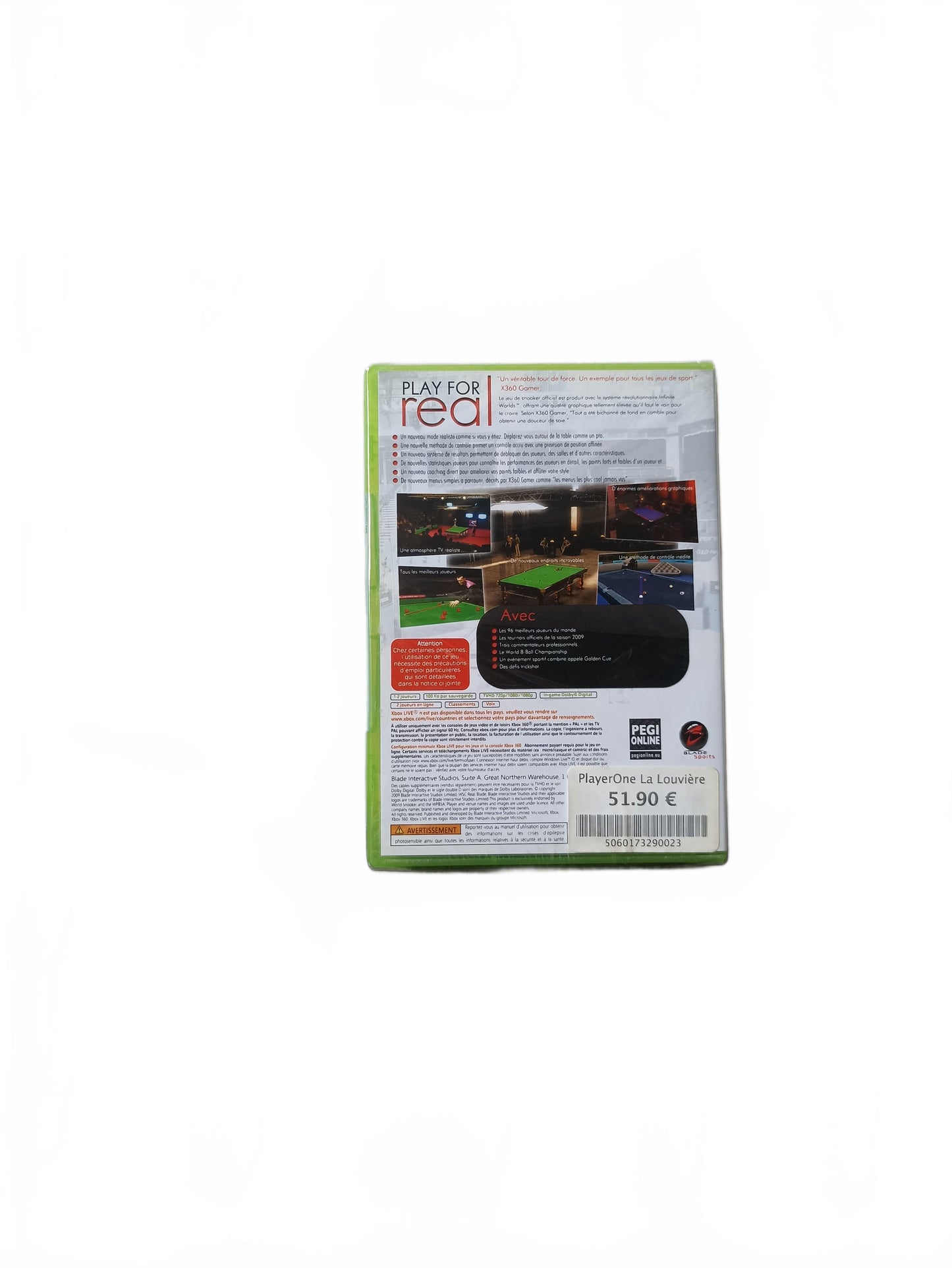 WSC real 09 Xbox 360 Blister